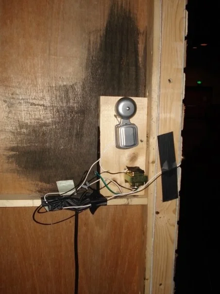 Wired doorbell.