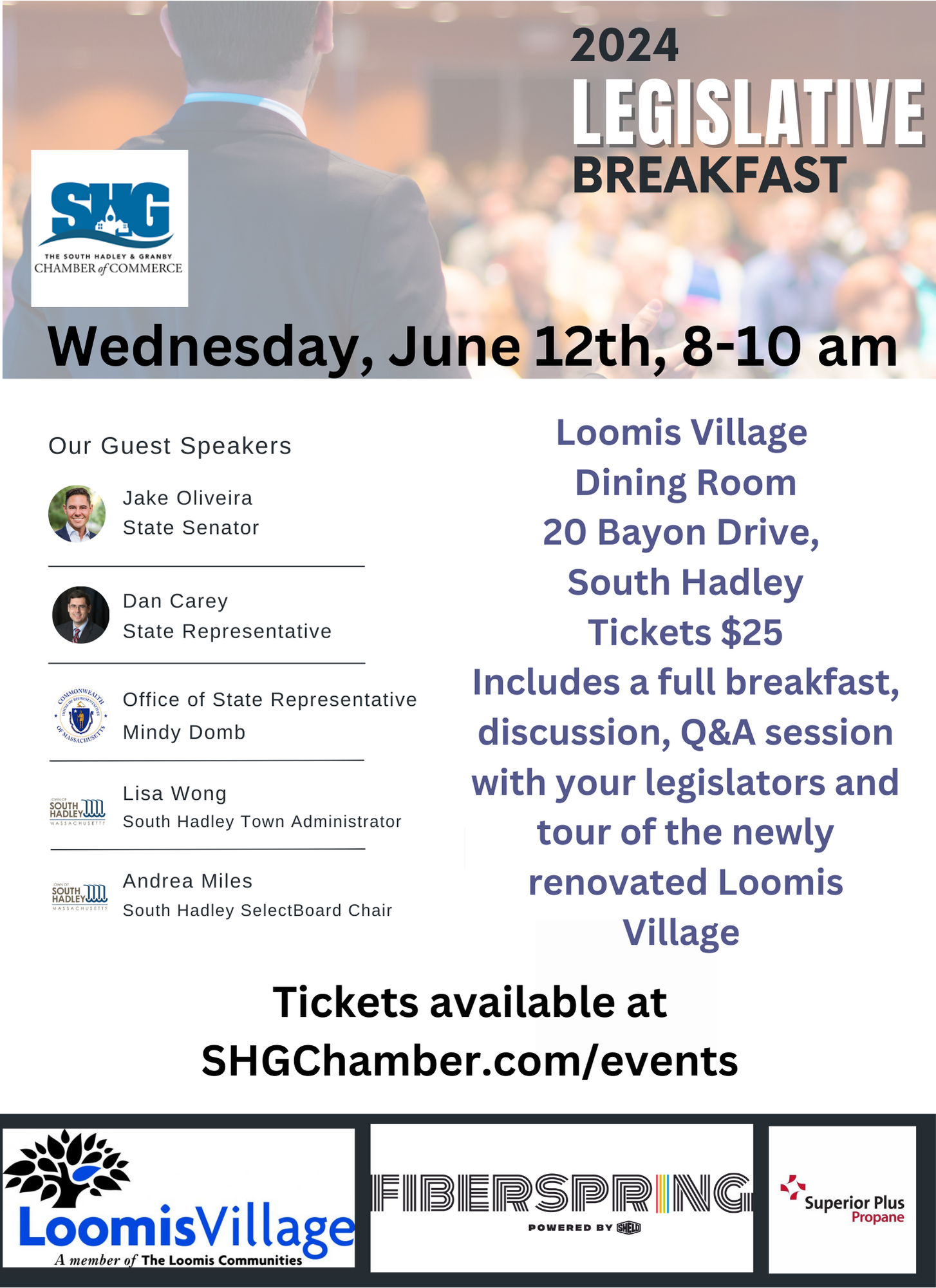 South Hadley and Granby Chamber of Commerce Annual Legislative
