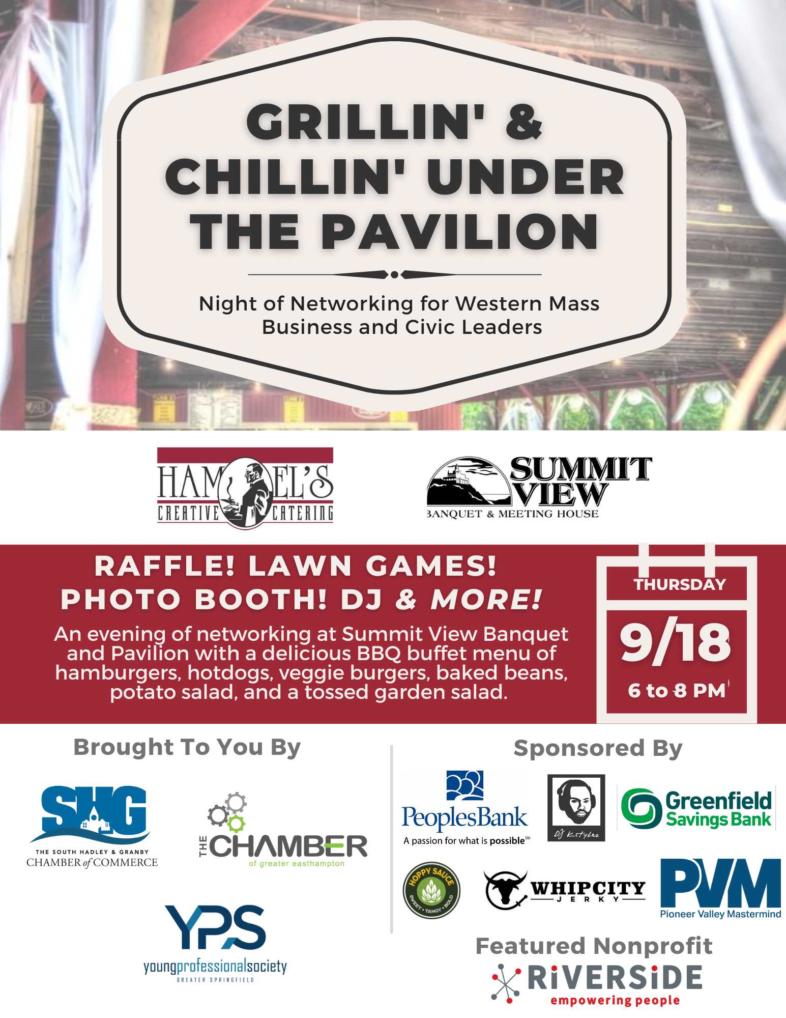 Grillin and Chillin Under the Pavillion at Summit View Banquet House