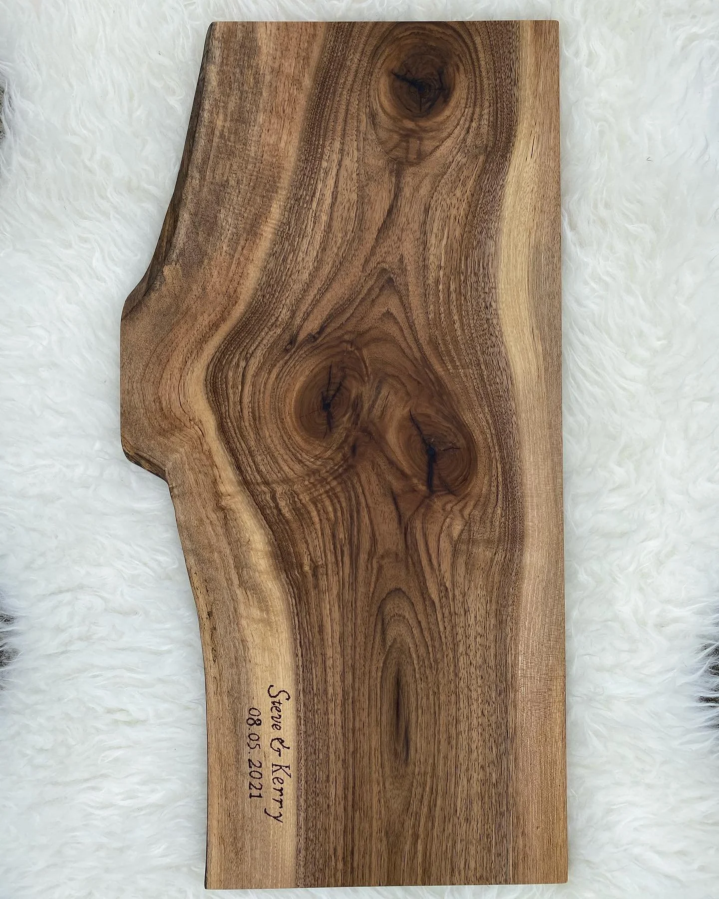 This gorgeous charcuterie board went out the door the other day. If you&rsquo;re interested in a charcuterie board like this send us a message. We&rsquo;ve got tons of different shapes and sizes to suit your charcuterie needs. #charcuterieboard #char