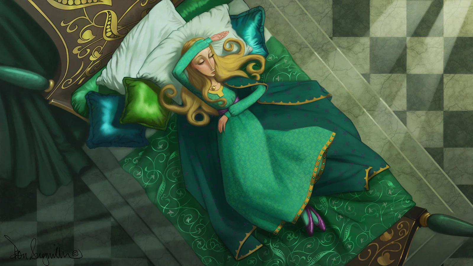 6. "Tale of Despereaux" video game animation art. This is the end frame of a level transition animation. I did close to 60 of these animations for the game. Medium: Digital using Corel Painter and Adobe Photoshop. Scale/Resolution: The art exists only in digital form at high definition resolution of 1980 x 1020. Year created: 2008