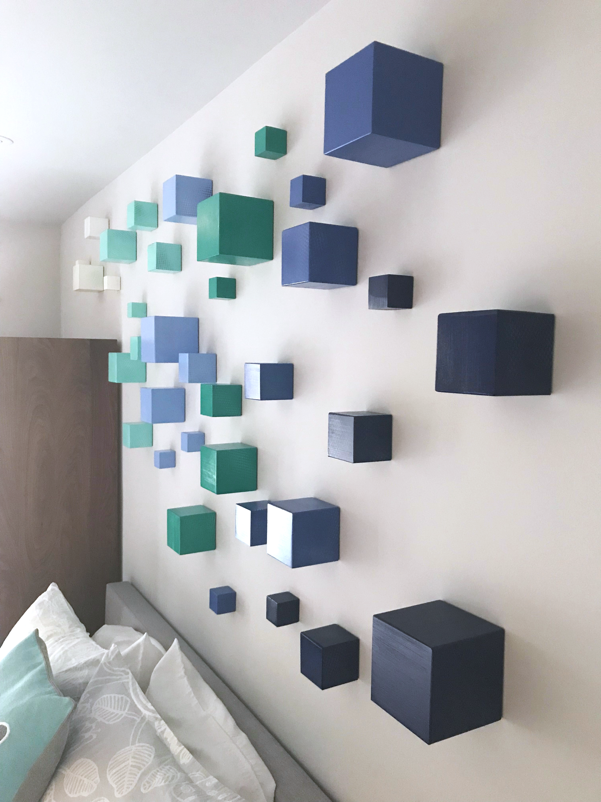 dimensional cube art