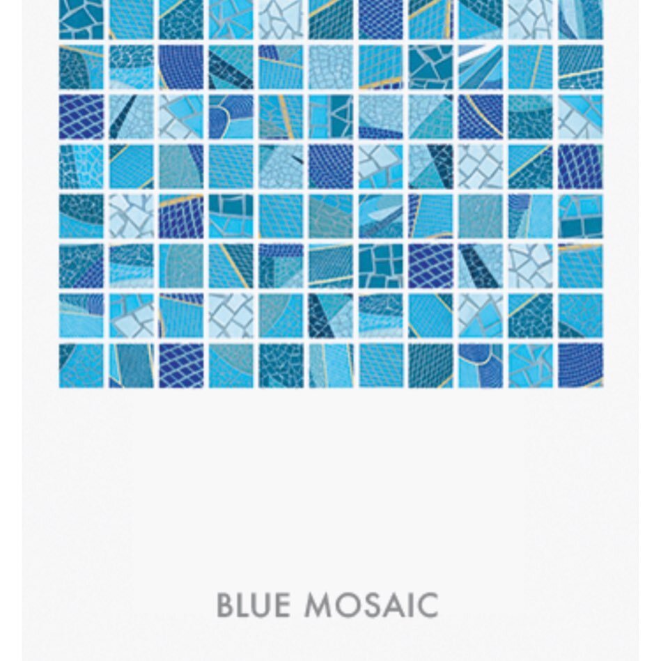 Blue Mosaic - New limited edition prints at Michael Coman Modern Art