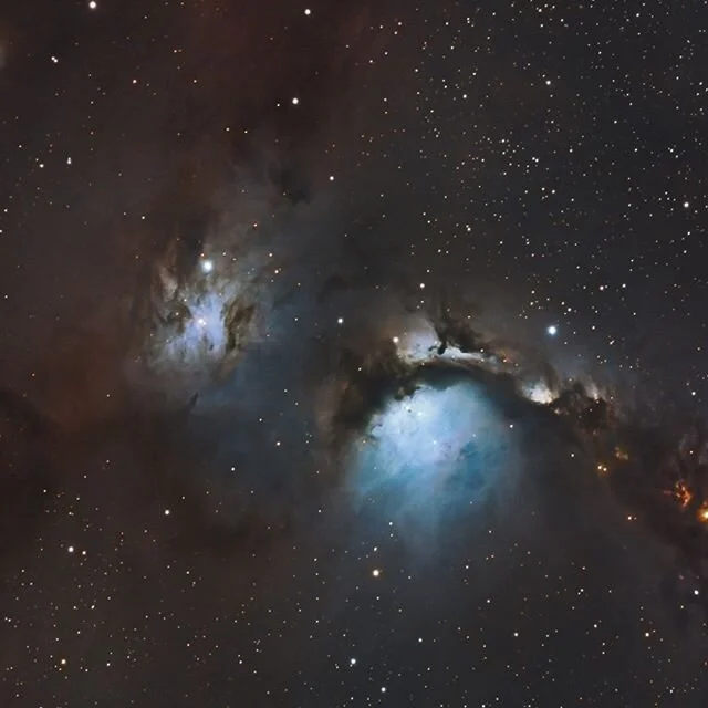 Some spectacular celestial objects are less familiar because they lie near even more showy ones.  If the rich star forming region M78 were in, say, Ursa Minor, it would be the highlight of that constellation.  However, it's a little nebula in the big