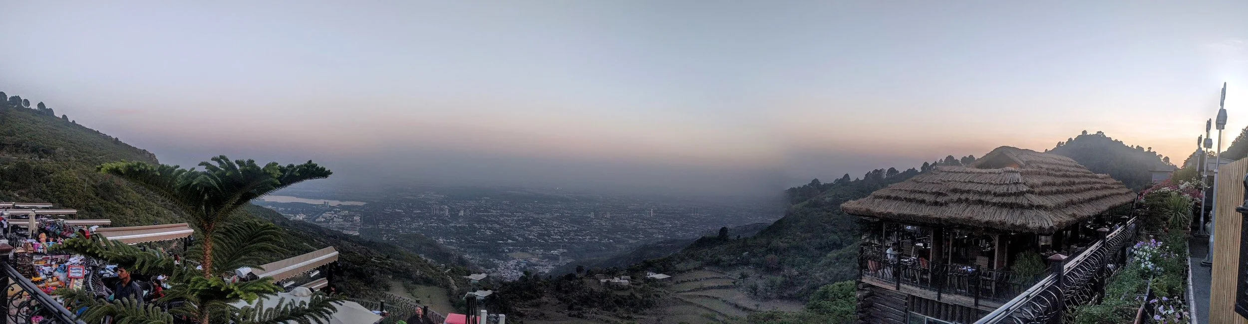 Islamabad at dusk.