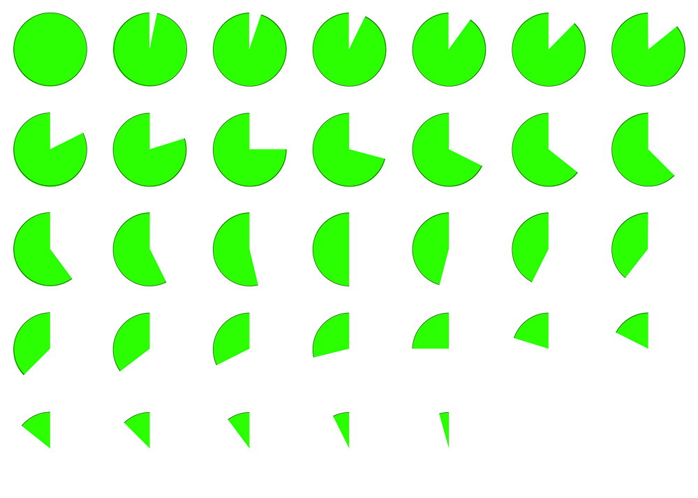 This and the spritesheet below were a simple element that I decided was necessary to help emphasize the state of the Burst Turret. Since all three of the other Emplacements have very flashy indicators of their current state, this green circle, and t