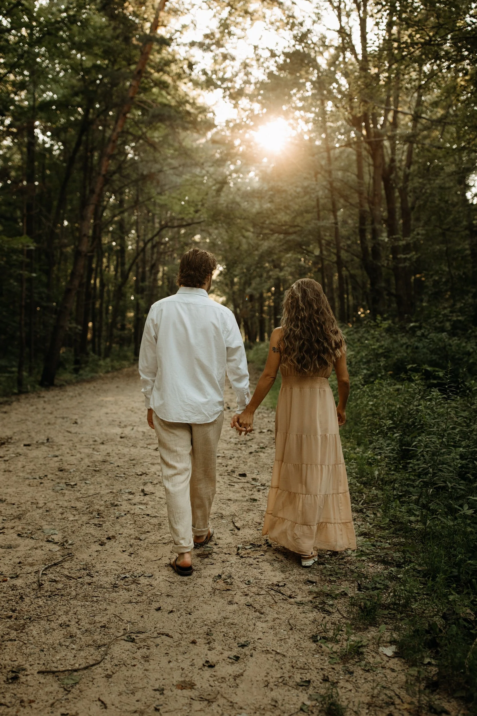 st. joseph michigan grand mere state park engagement wedding couple photographer golden hour beach dunes-1.jpg