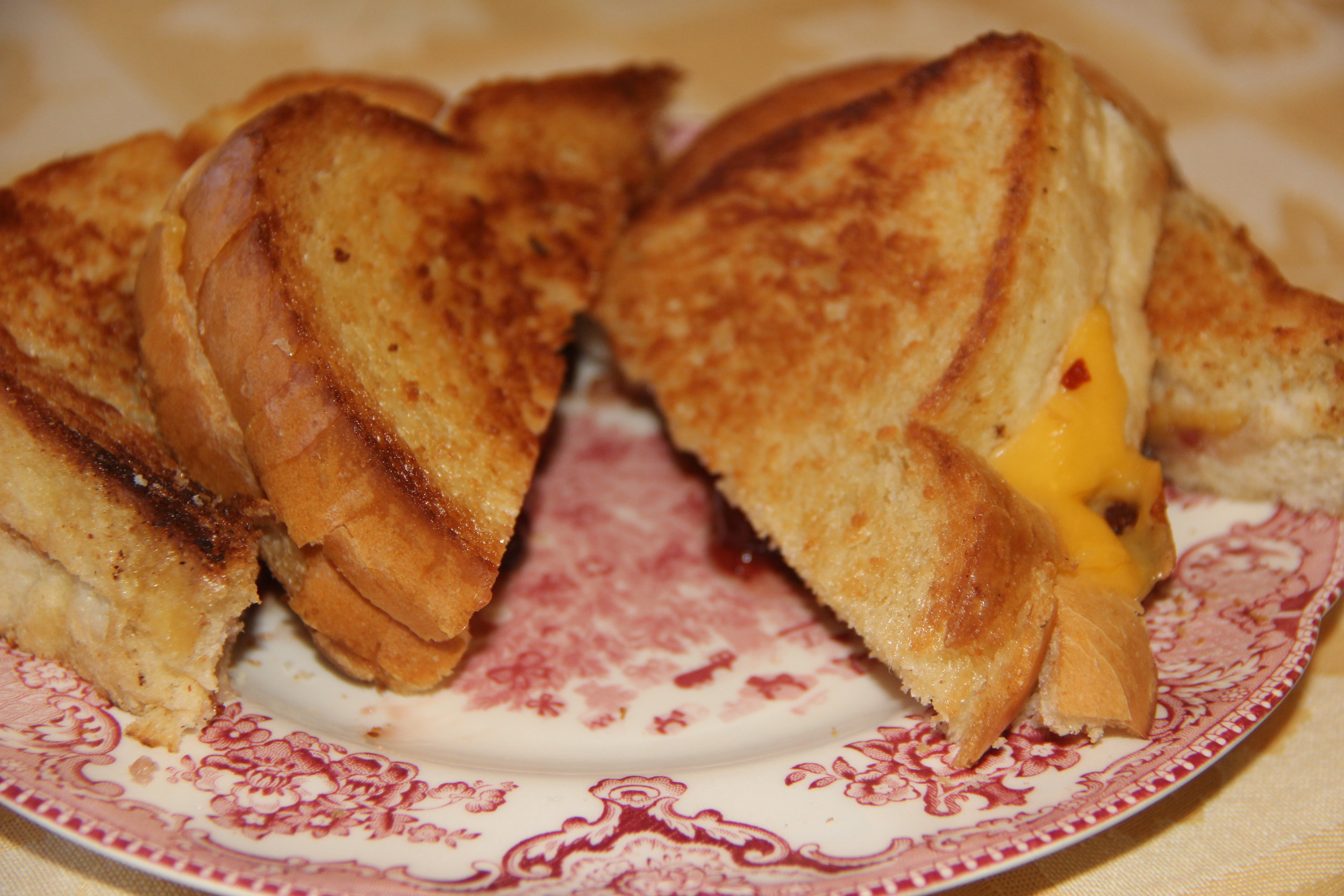 Grilled Cheese with Cherry Jalapeño Jam