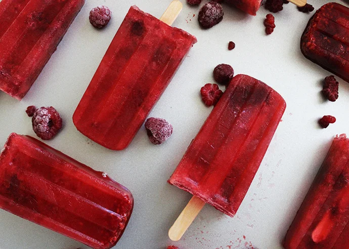 Raspberry Wine-pop treats