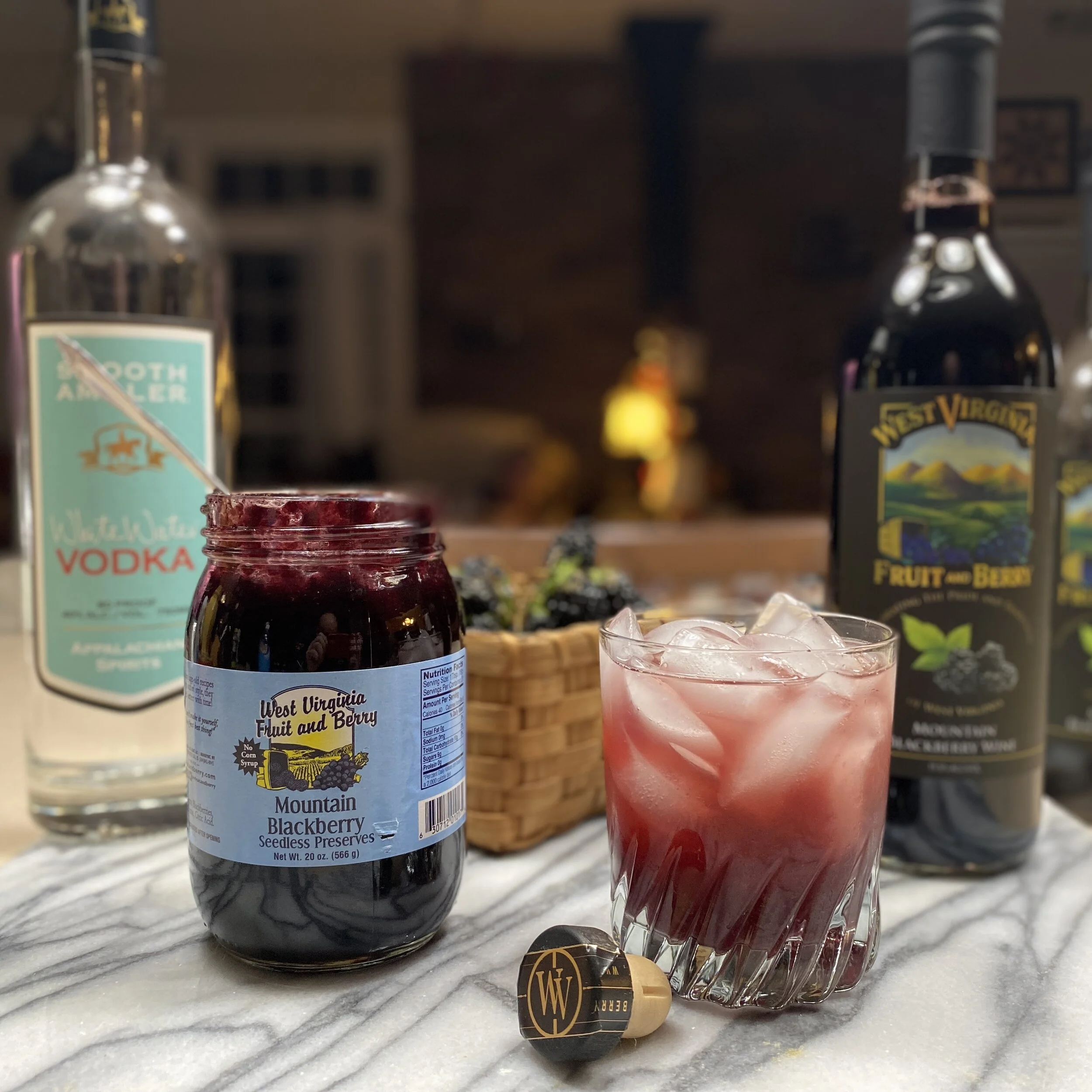 Mountain Blackberry Colins cocktail