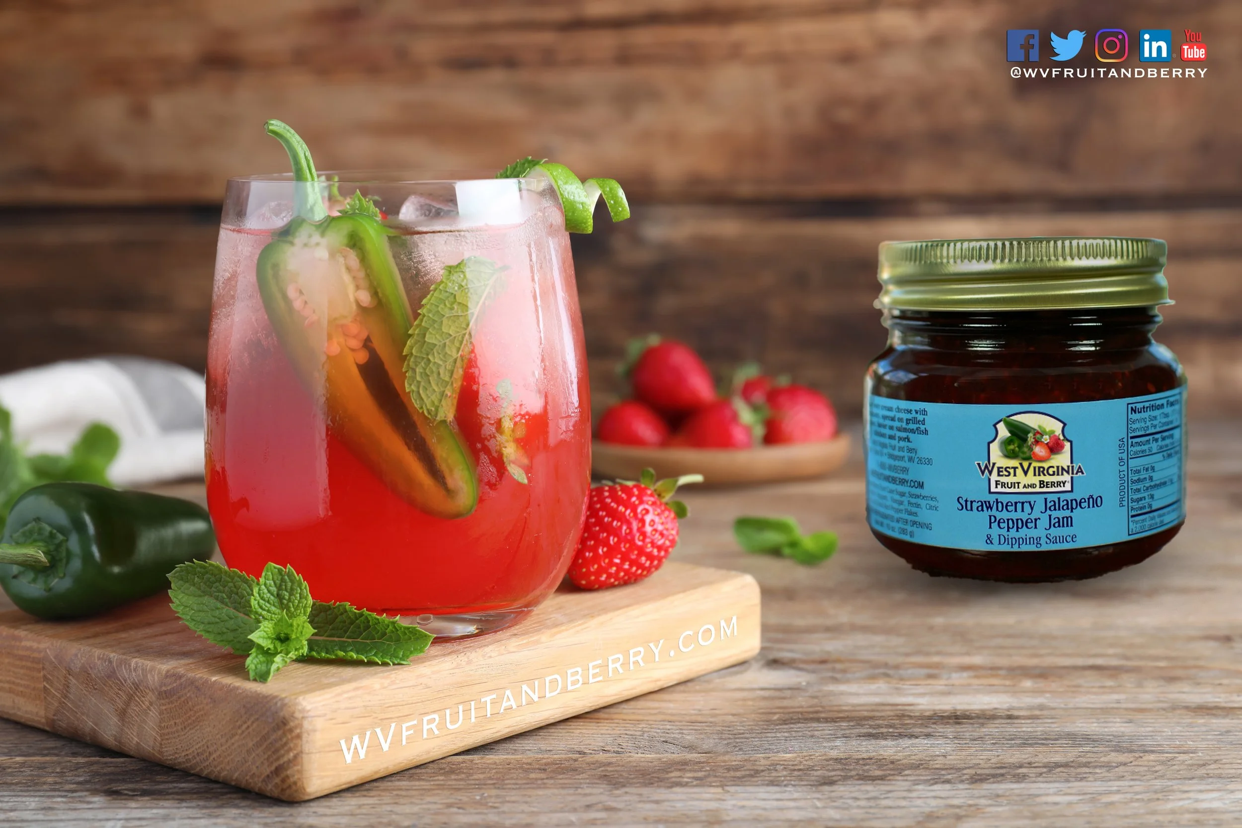 Strawberry Jalapeño Margarita