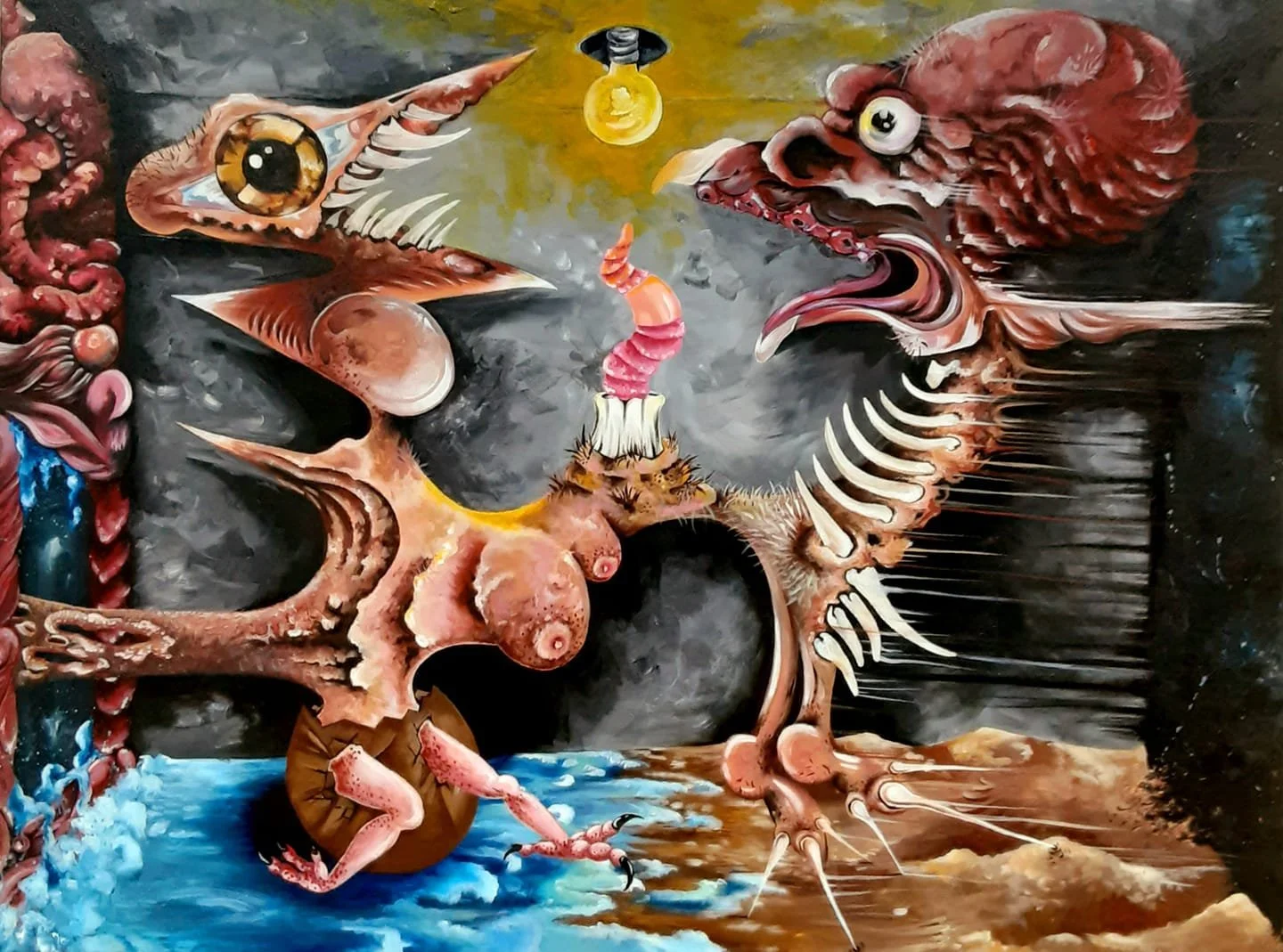 "THE BEGGING OF TIME" 30"X40" $800