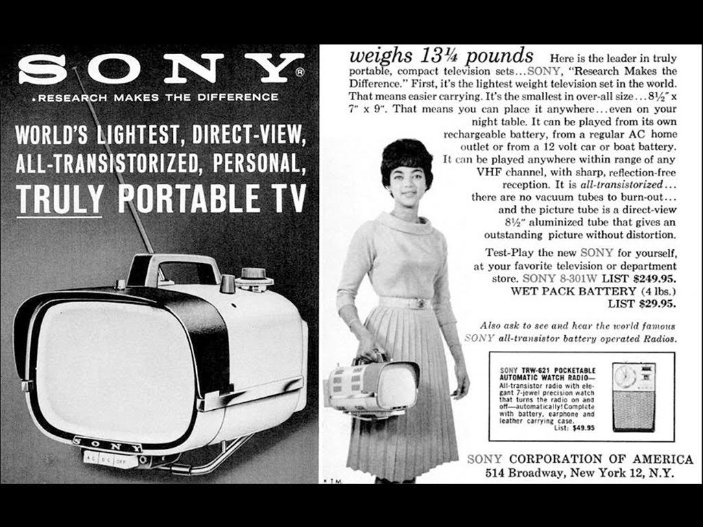Sony Portable The History Of Television