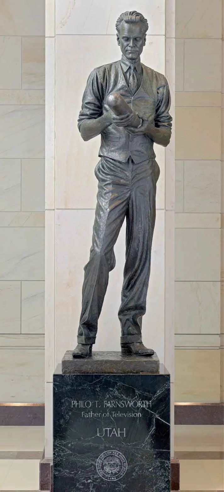 A bronze statue of Farnsworth represents Utah in the National Statuary Hall Collection, located in the U.S. Capitol building.
