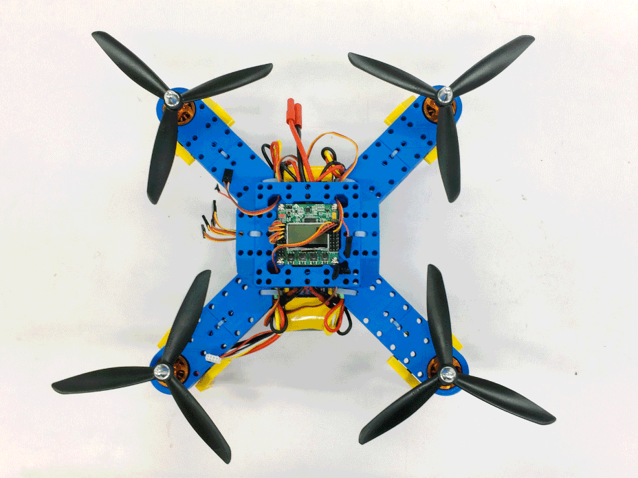 Our lego quadrotor designed to be modular for accessible and development purposes