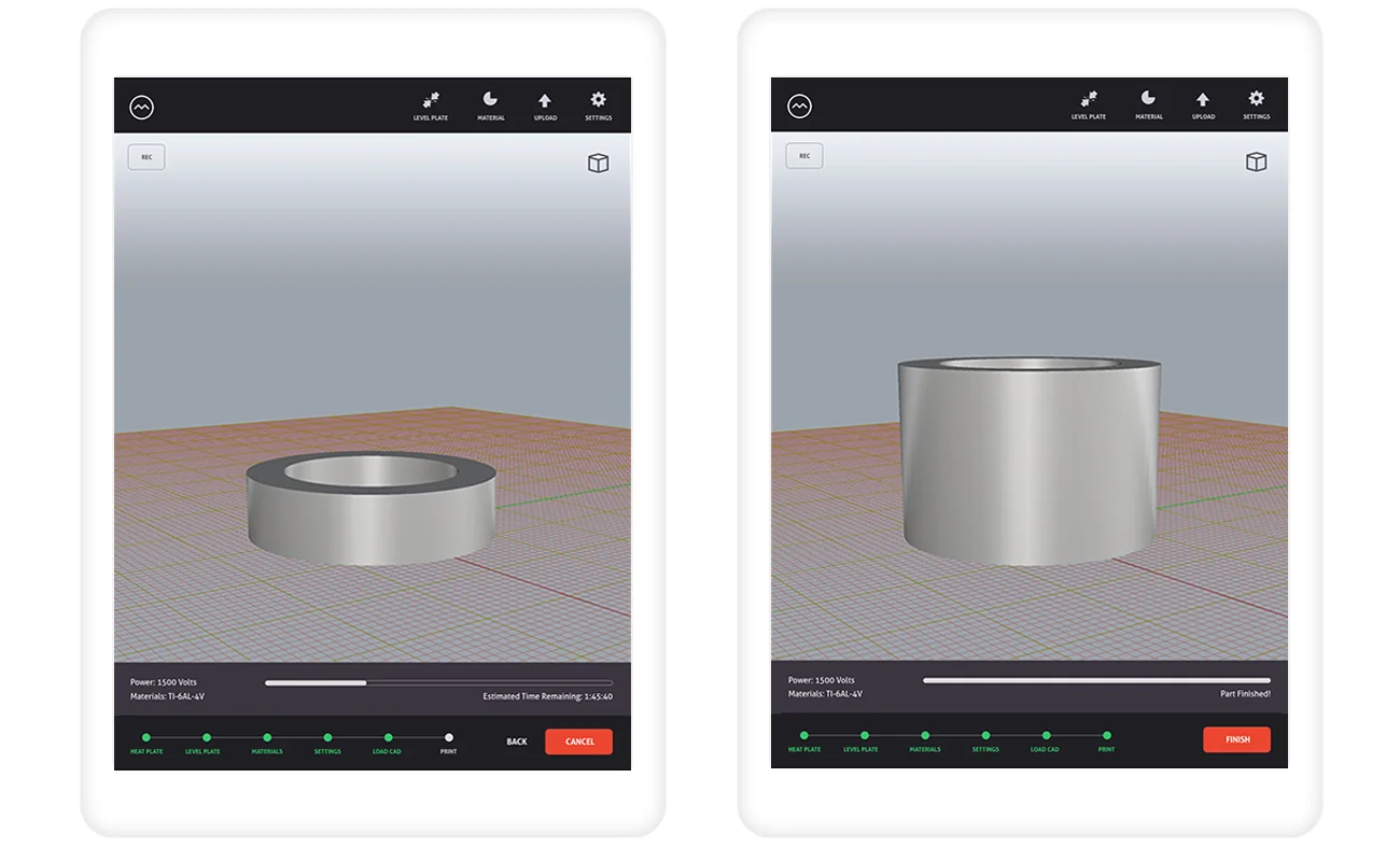 iPad 3D Printing Software Application for Robotic Printer