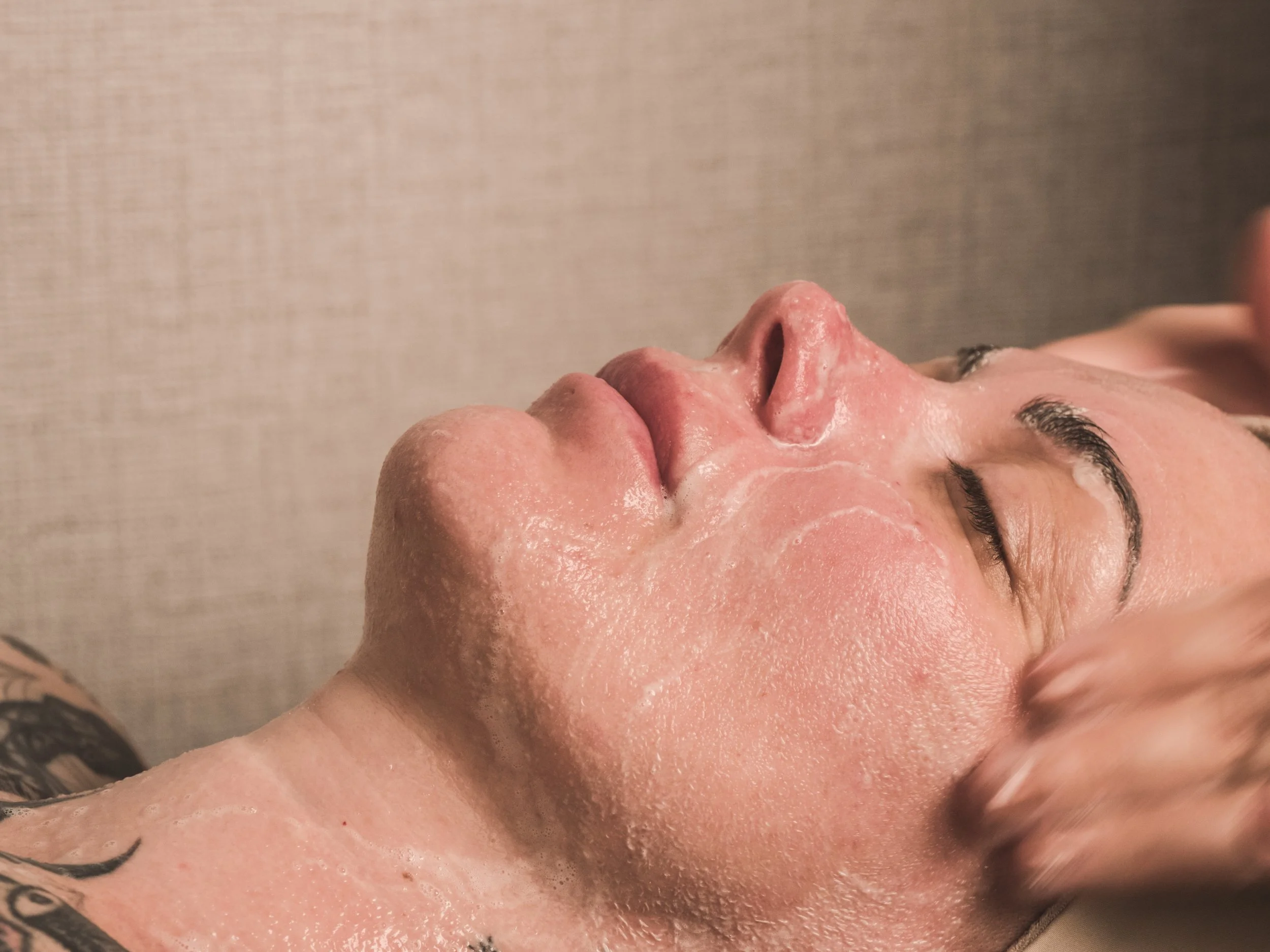 Woman receives facial treatment at Jalan Facial Spa Greenwood Village