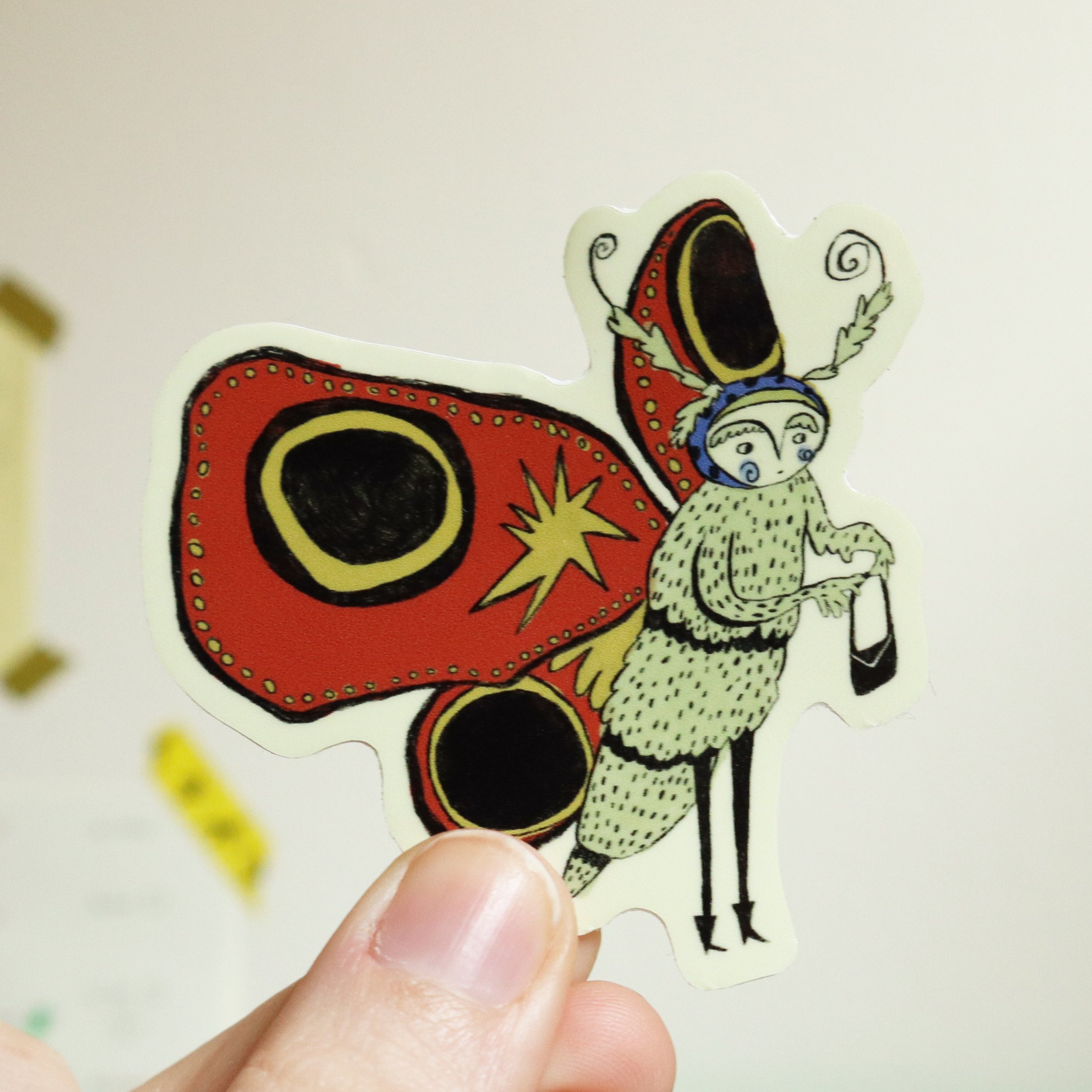 Henrietta the Butterfly sticker