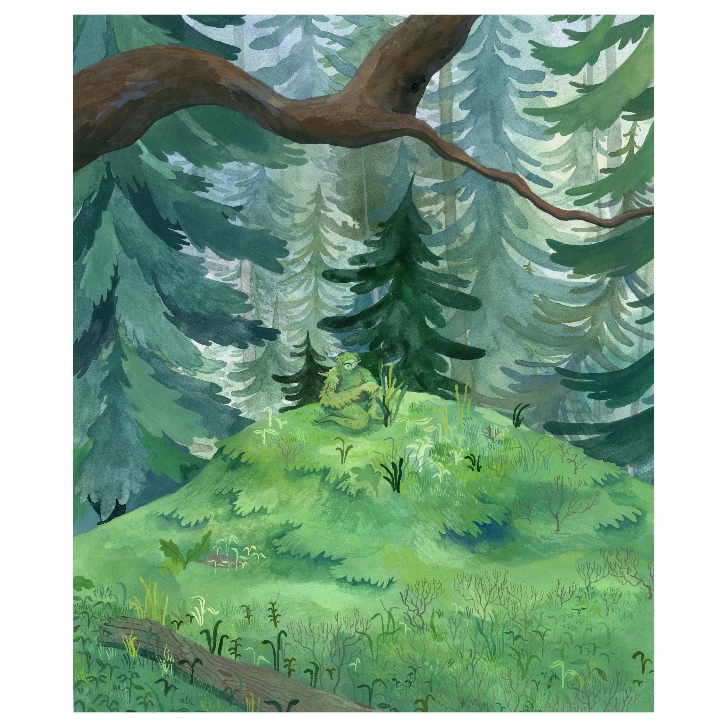 Mossy Creature Print