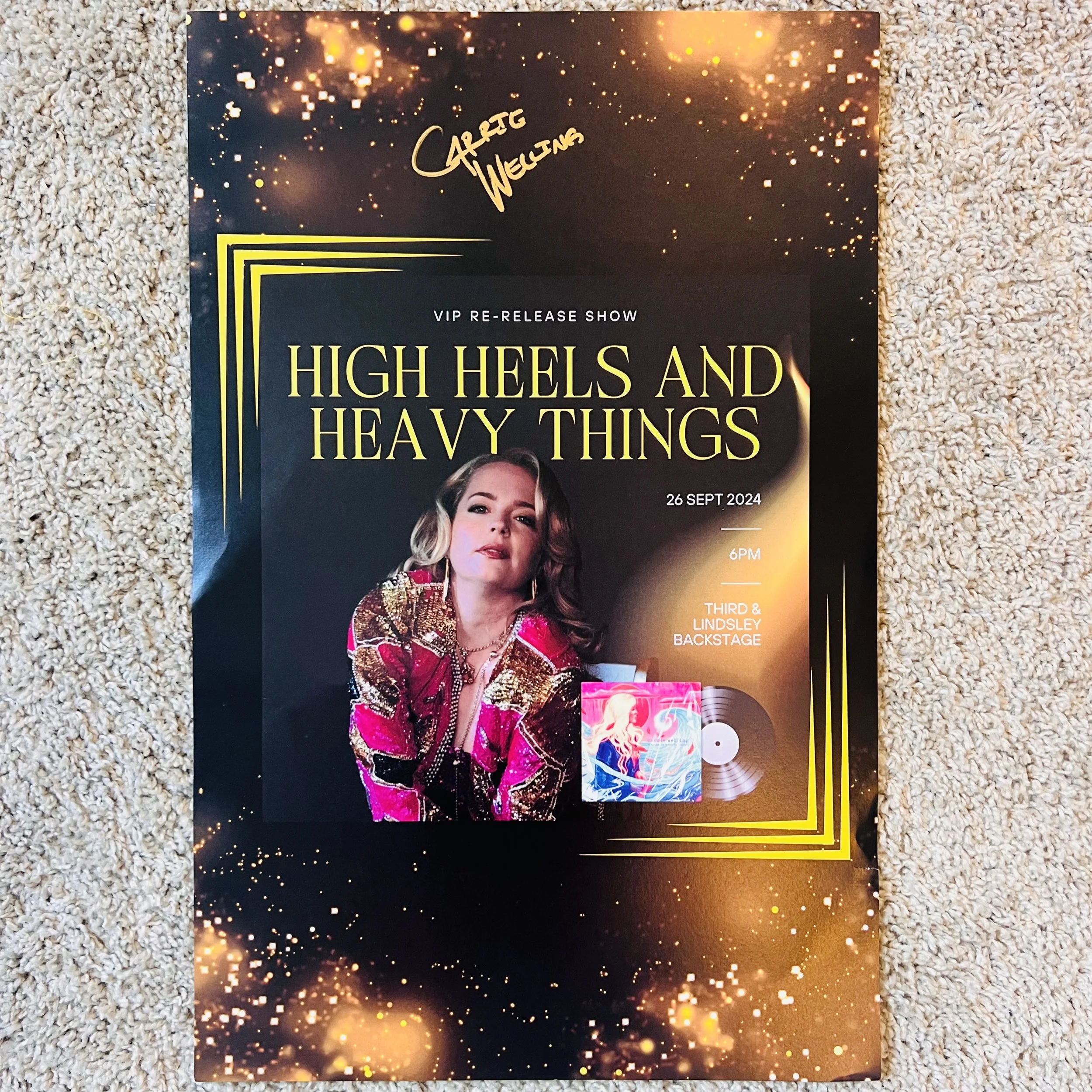 VIP HHHT's  re-release show poster (SIGNED)