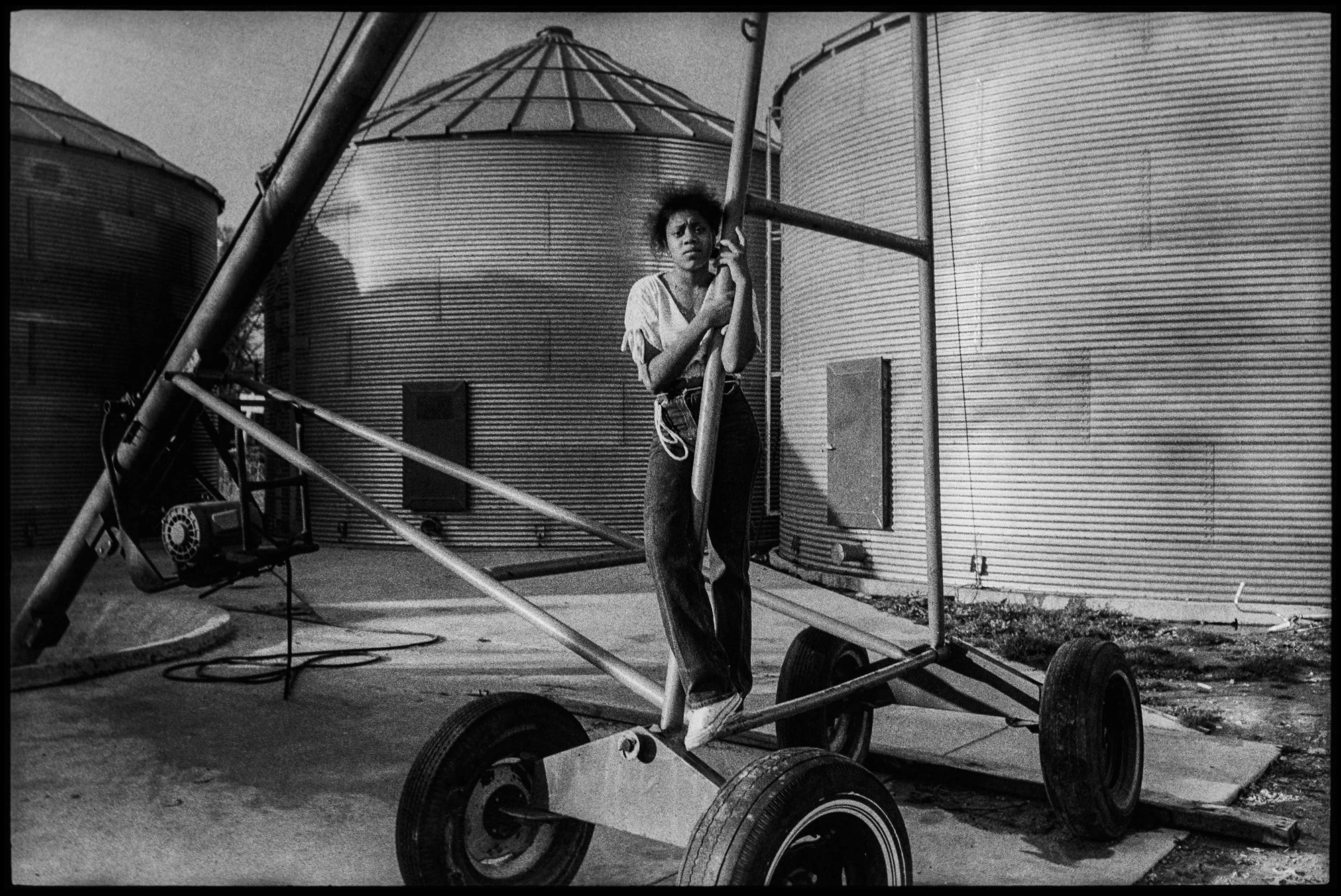 ©Lisa McCord, Cheryl with Silos, 1980.jpg