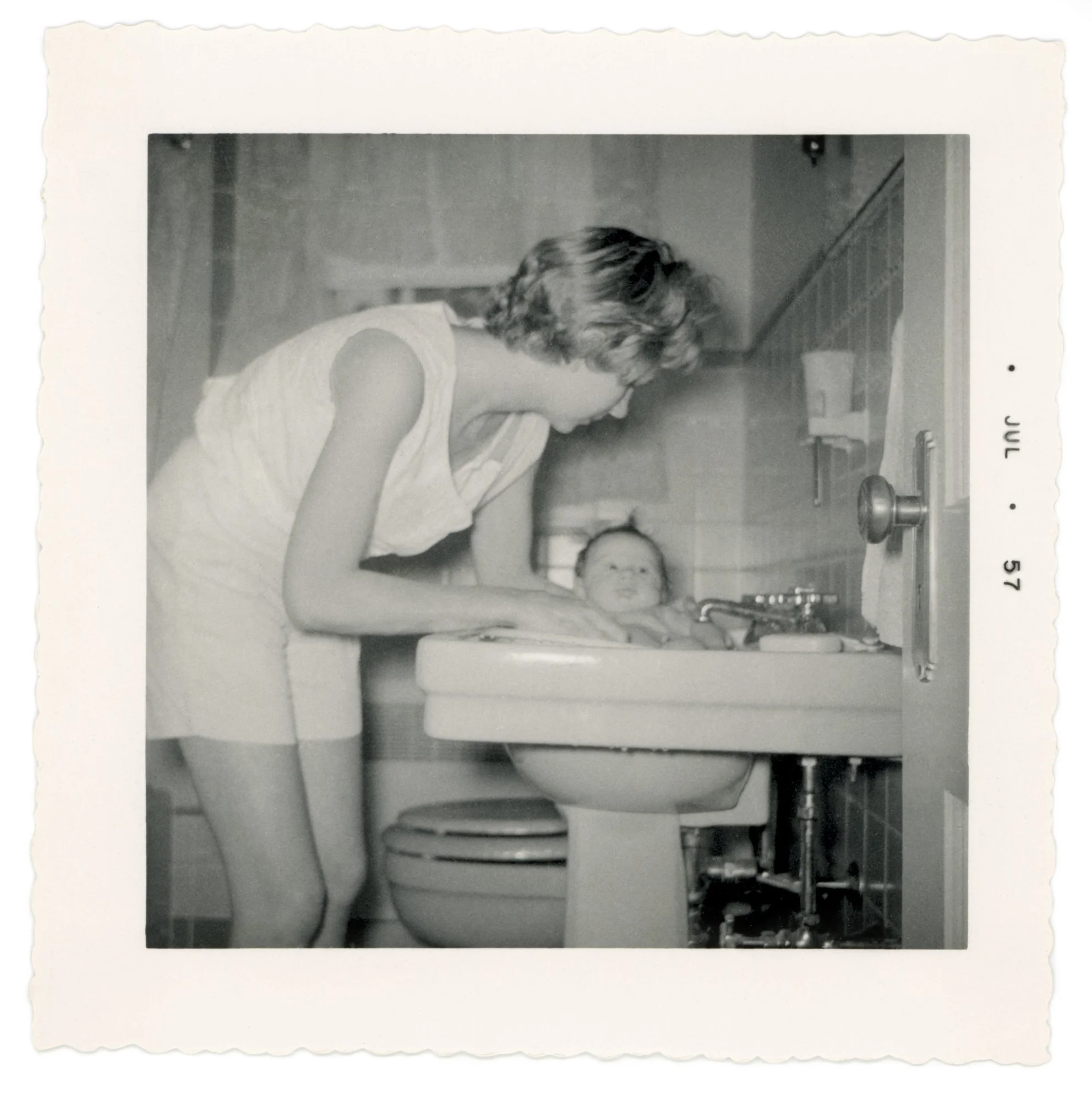 ©Lisa McCord, Mom Bathing Lisa, 1957.jpg