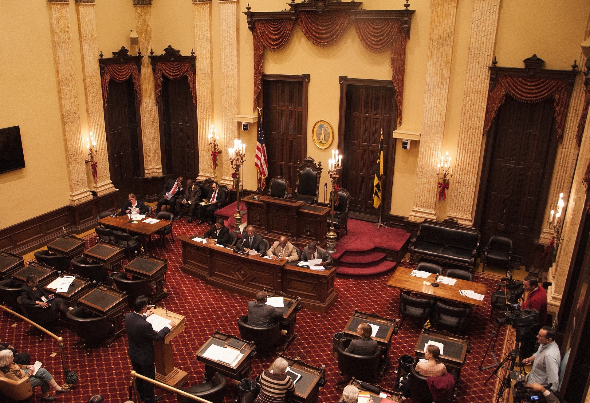 Baltimore City Hall photo via Pixabay.
