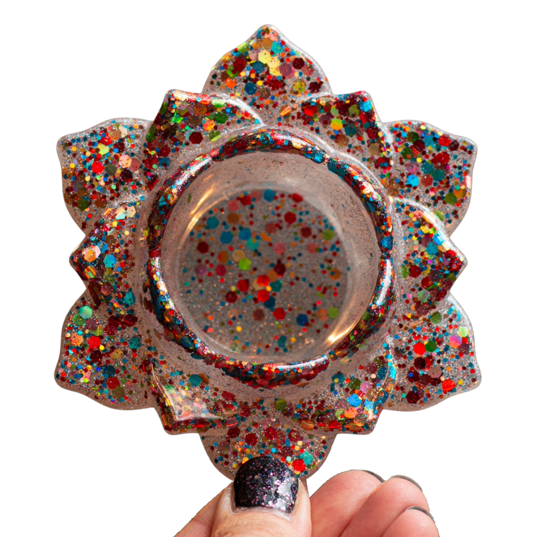 Lotus Resin Tea Light Holders