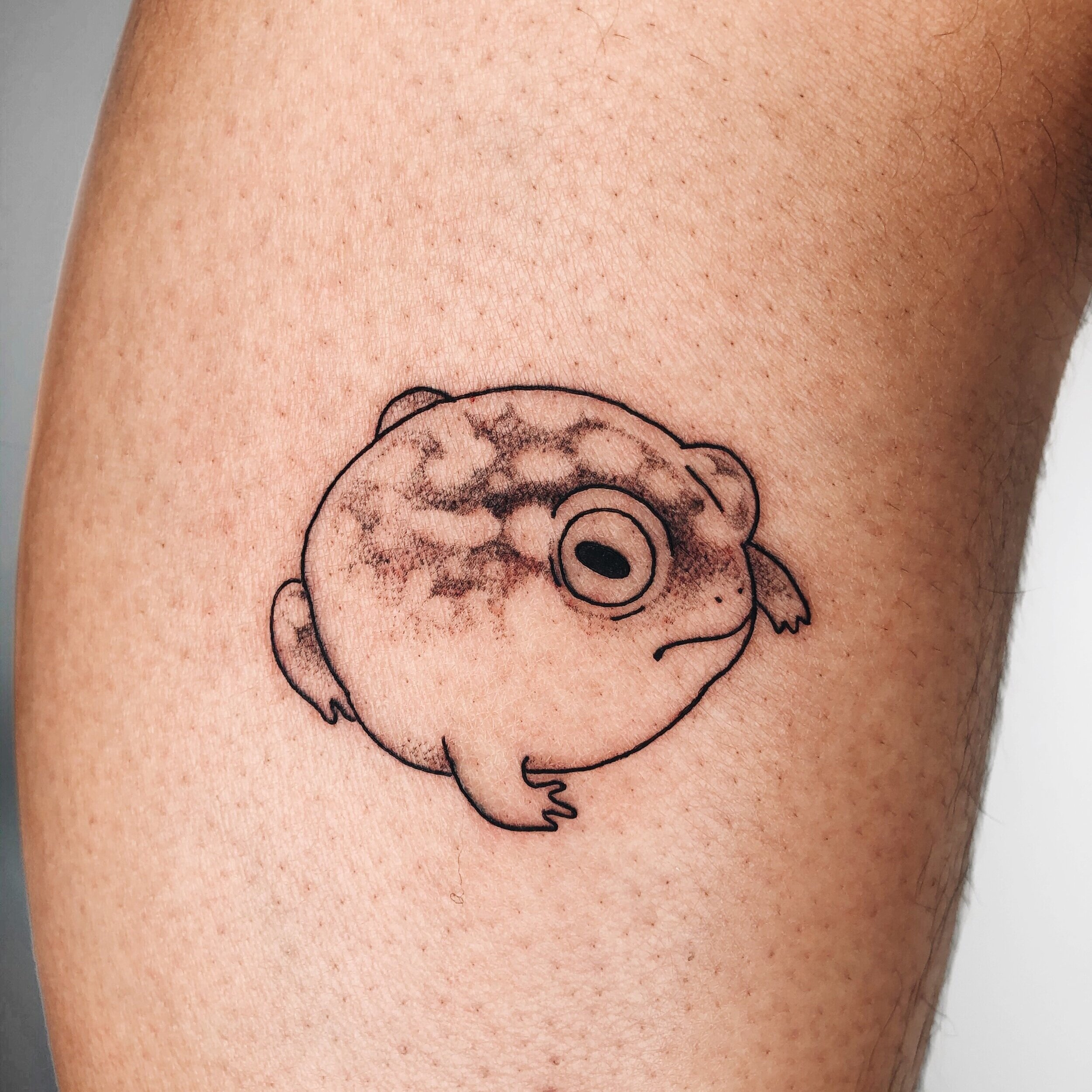 Tattoo uploaded by Misa Black  frogtattoo cowboytattoo toadstool frog   Tattoodo