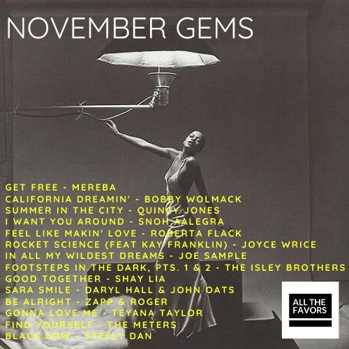 New! All The Favors Monthly Playlist Vol 1.