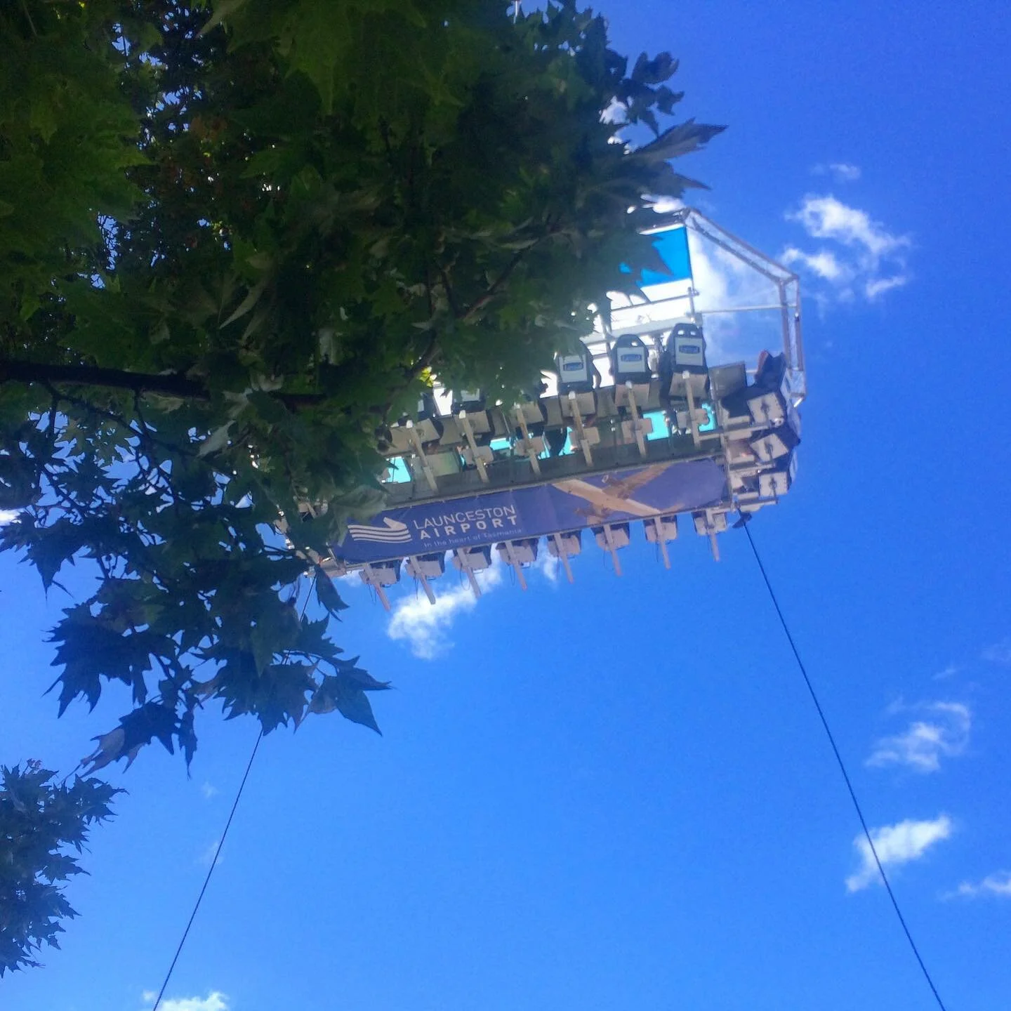 Flying high... flashback to Christmas 2014 on the Hobart waterfront. #dinnerinthesky #launceston #launcestonairport #eventstasmania #tassiegram #branding #specialevents