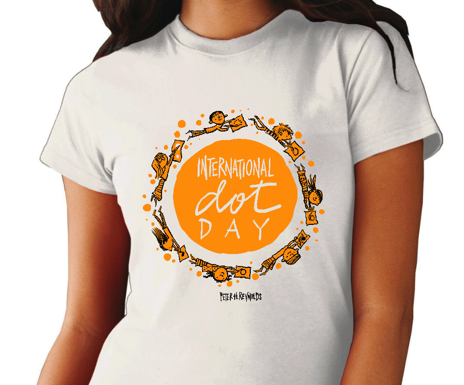 Vashti Adults T-shirt: One Brave Dot — The Dot Central