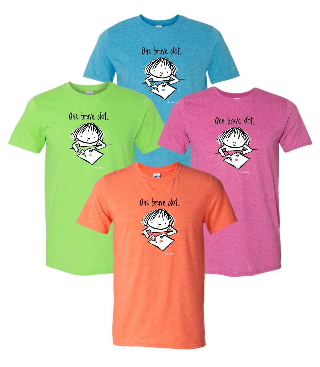 Vashti Kids' T-shirt:  One Brave Dot