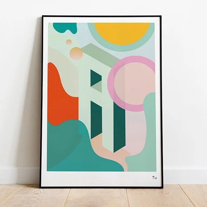 A - Alphabet poster in A2 ✅ 
🌈🔮☀️ available now x