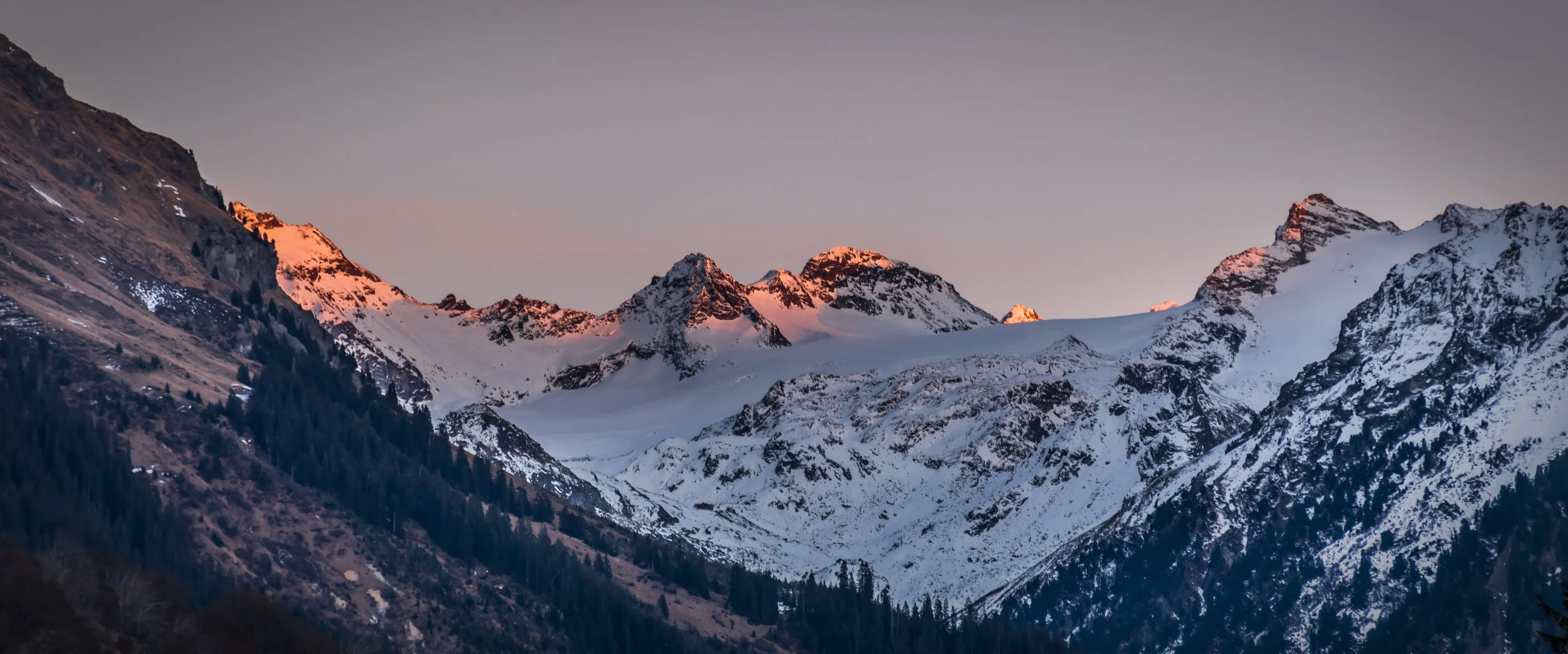 Sunset in the Alps