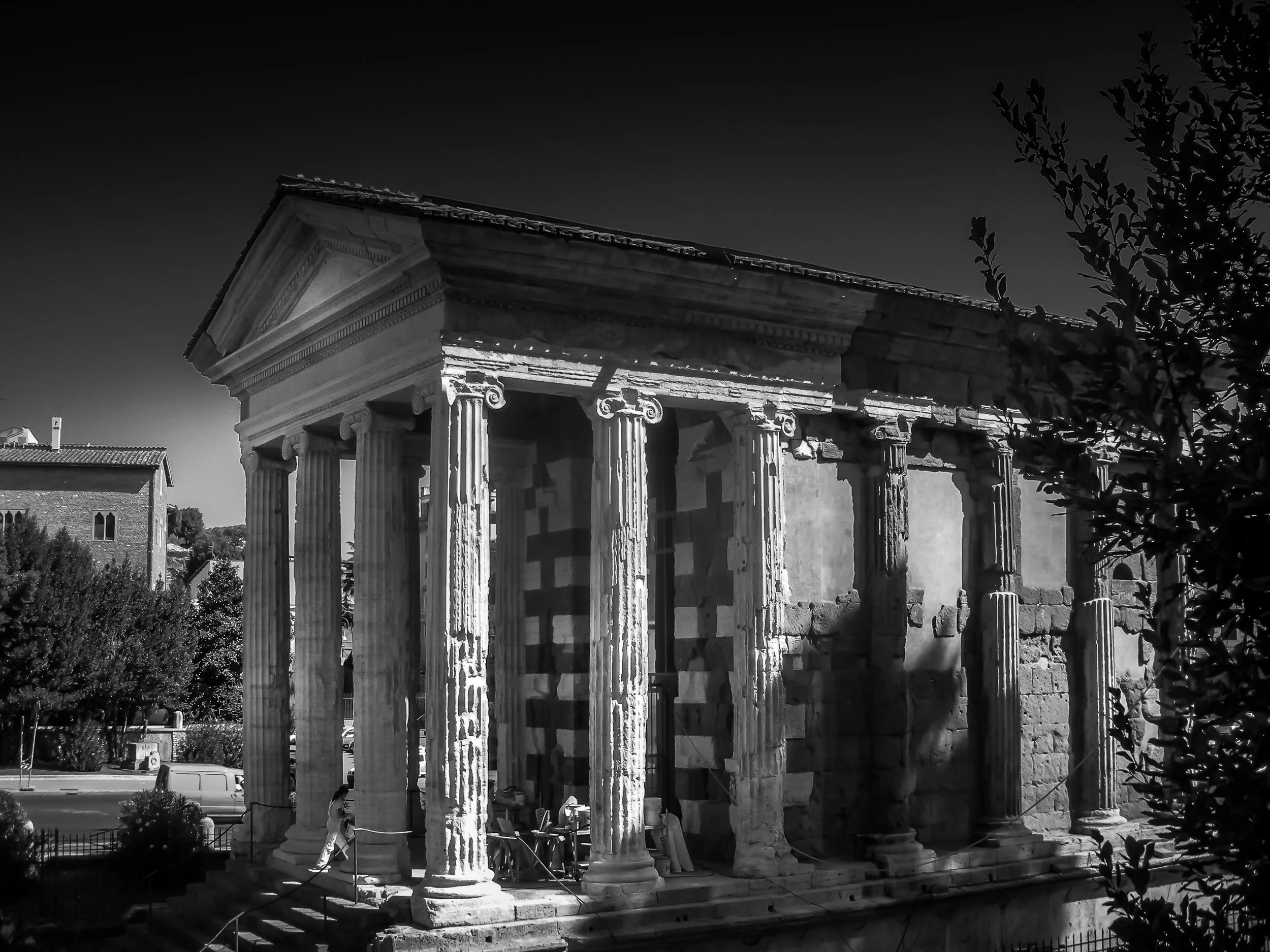 The Temple of Portunus or Temple of Fortuna Virilis