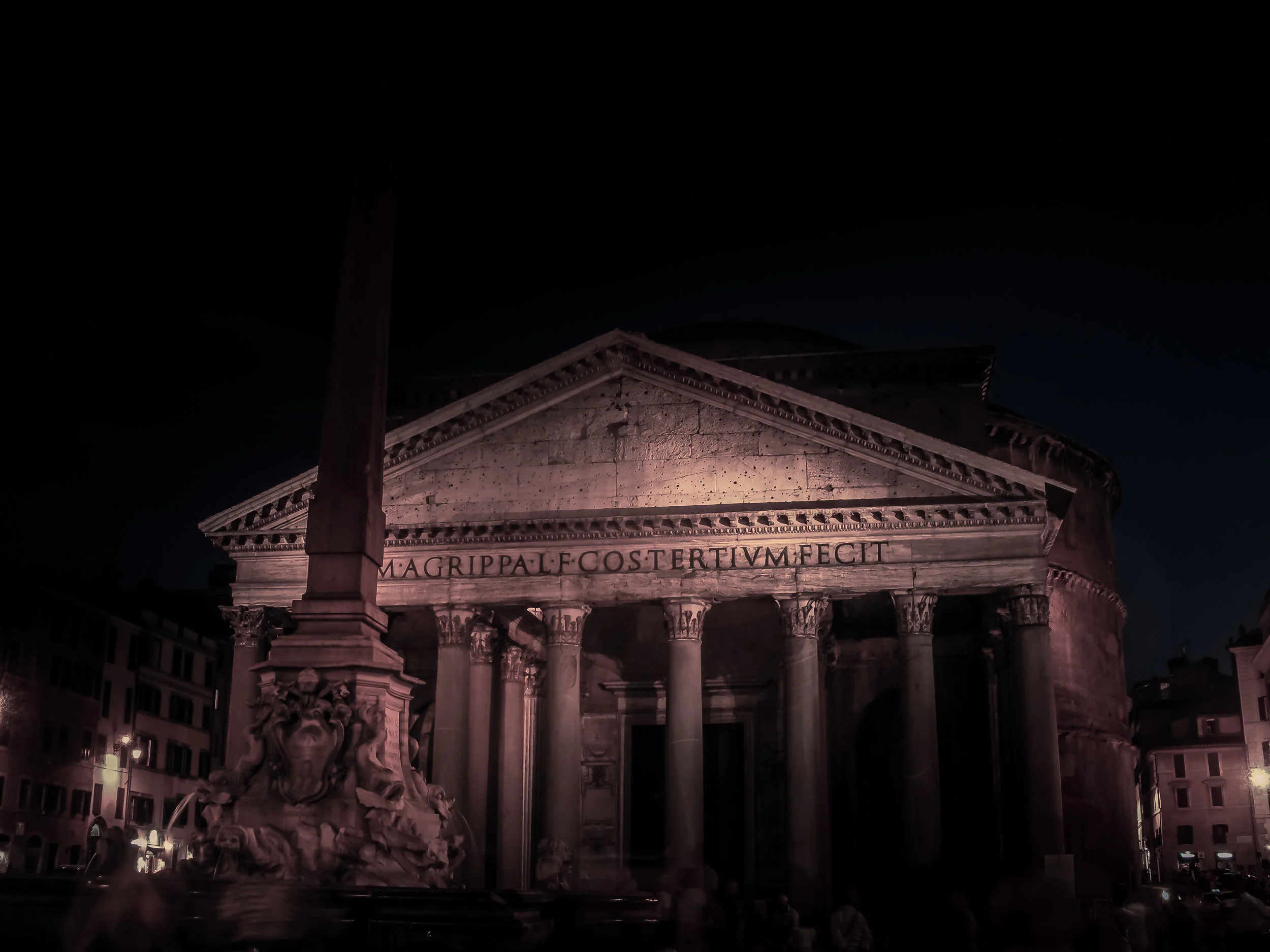 The Pantheon at Night