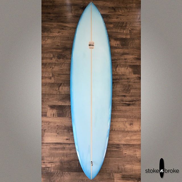 6&rsquo;11&rdquo; Stu Kenson 70s Inspired Mid Length. Available on www.stokenbroke.com. @sk_shape #stukensonsurfboards #surfboards #stokenbroke #singlefin