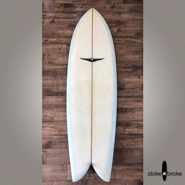 Happy FRYEday! 6&rsquo;6&rdquo;Skip Frye Twin Keel Fish. Hand shaped Larry Gephart glassed in twin keel fins. ON HOLD  DM for more info. #fryeday #skipfrye #skipfryesurfboards #skipfryefish #twinkeelfish #stokenbroke