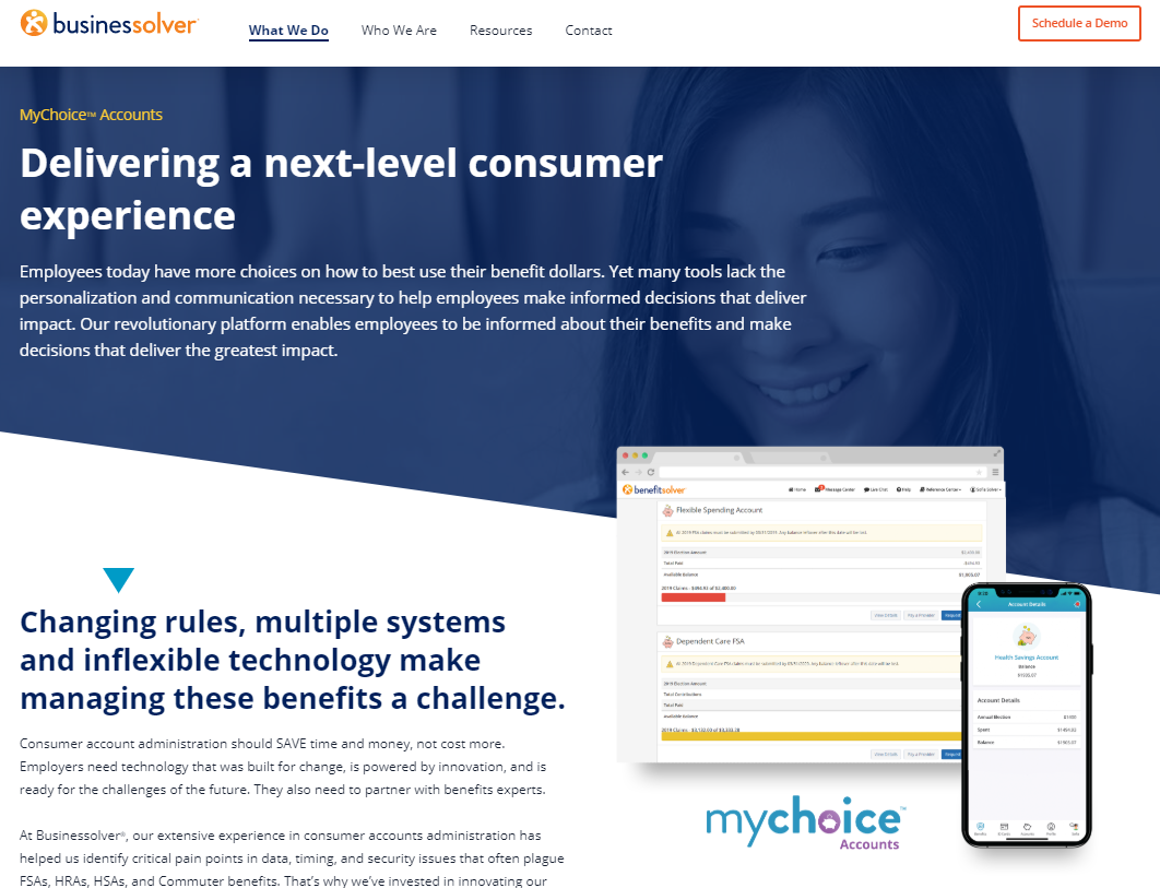 MyChoice Accounts Web Copy