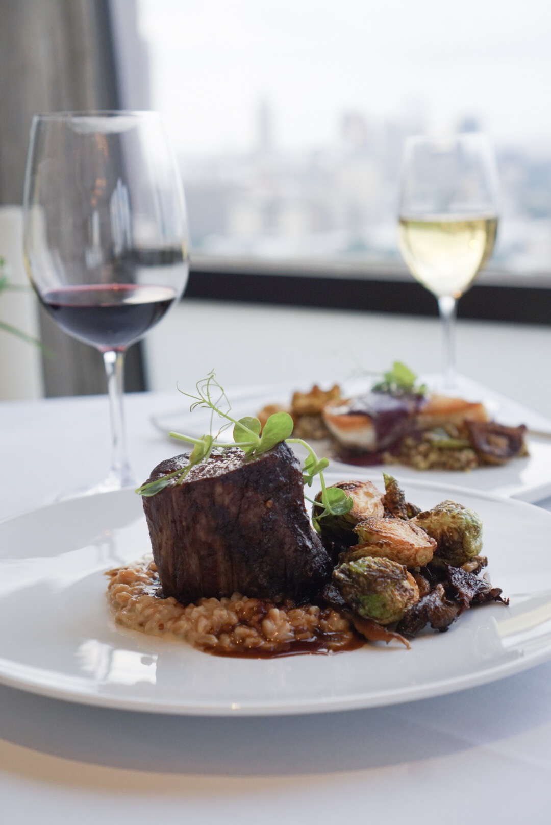 Dining at Nikolai's Roof at the Top of the Hilton