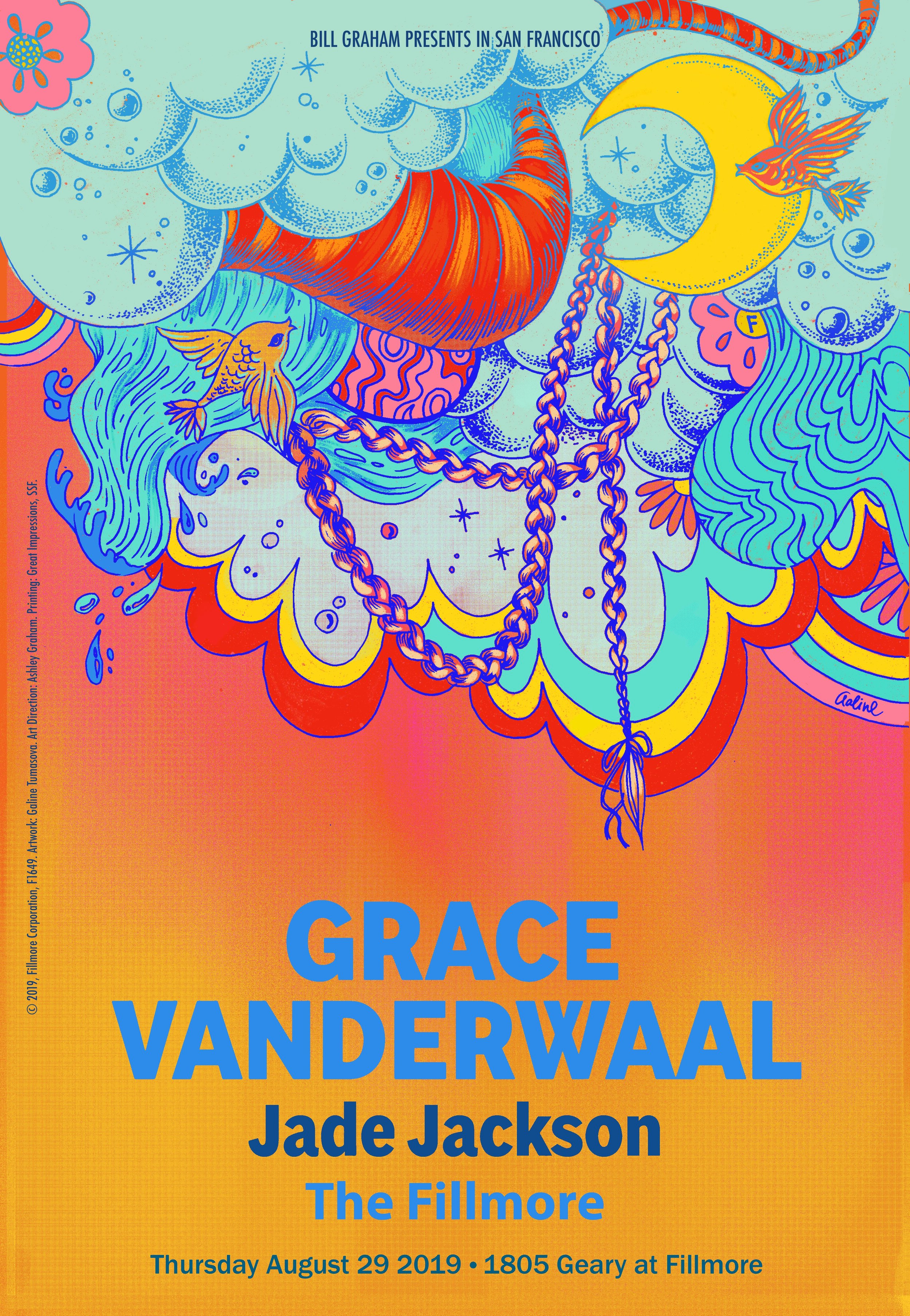 Grace VenderWaal poster for The Fillmore, 2019