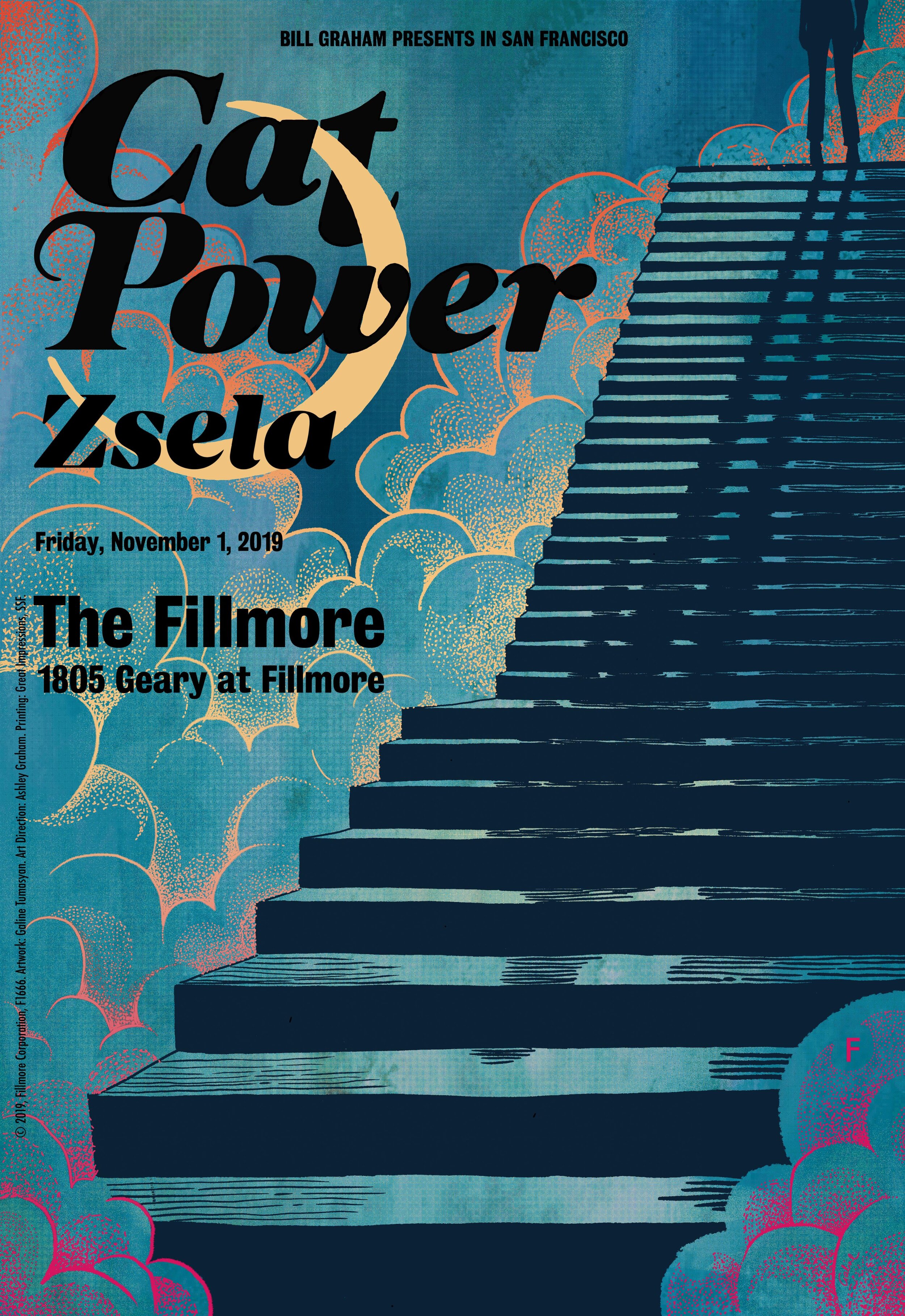 Cat Power poster for The Fillmore, 2019