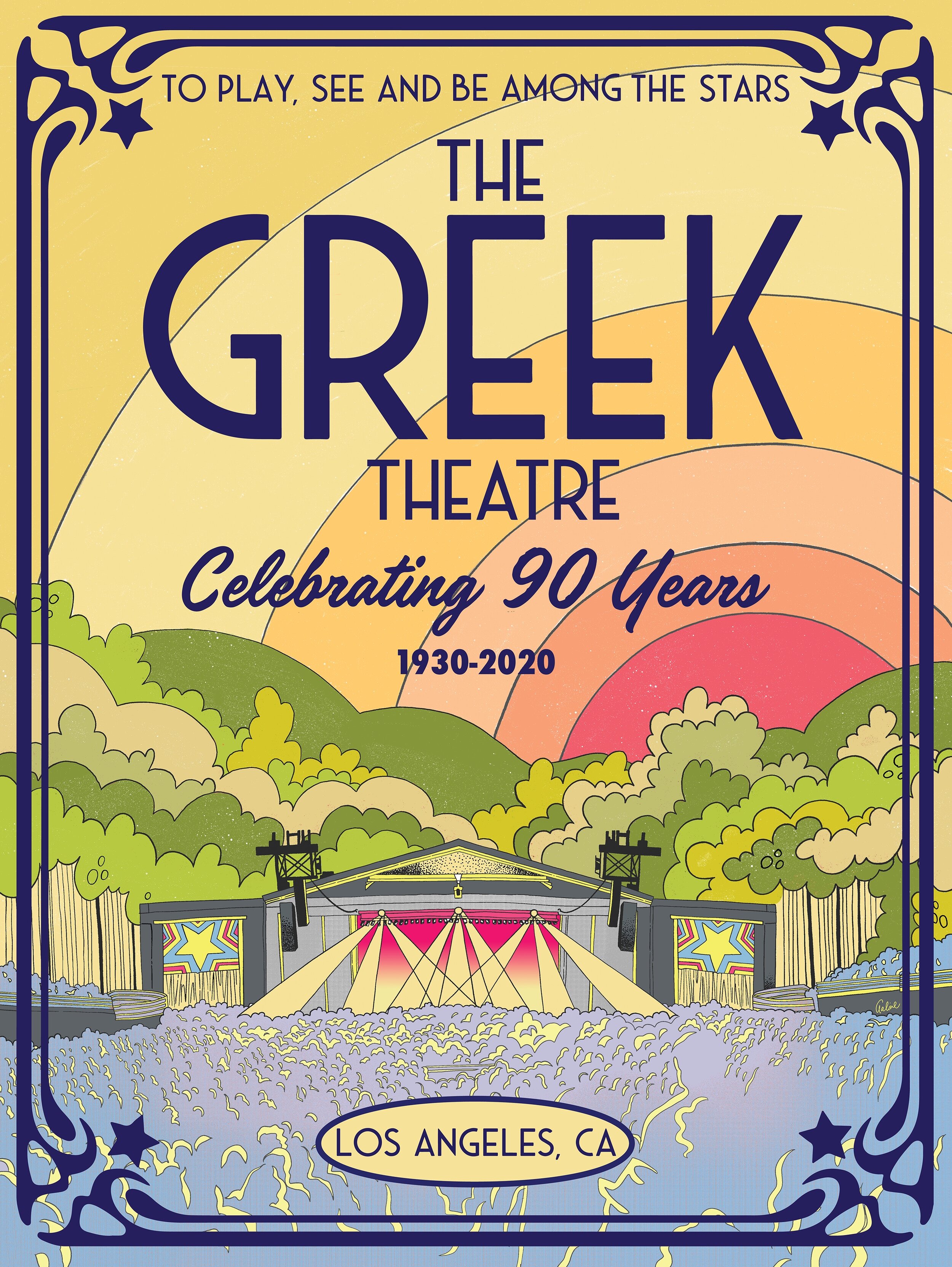 The Greek Theatre 90th Anniversary Poster, 2020