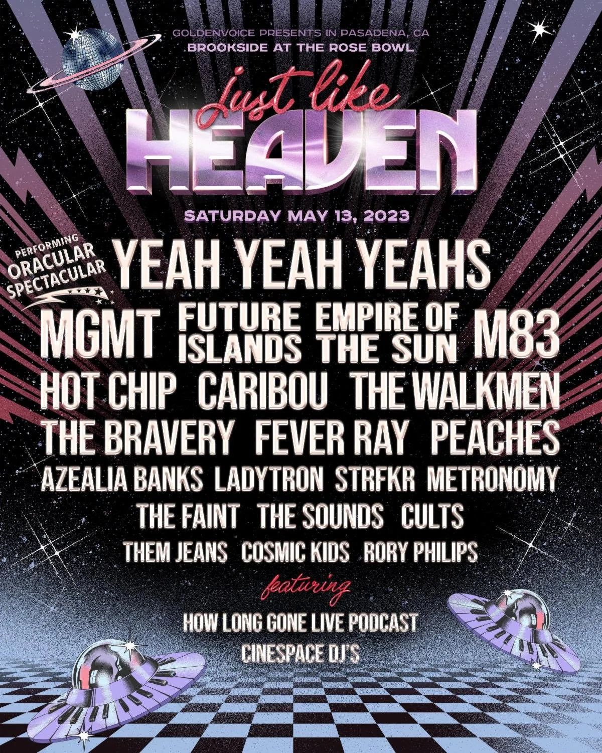 Poster Art for Just Like Heaven Festival, 2023