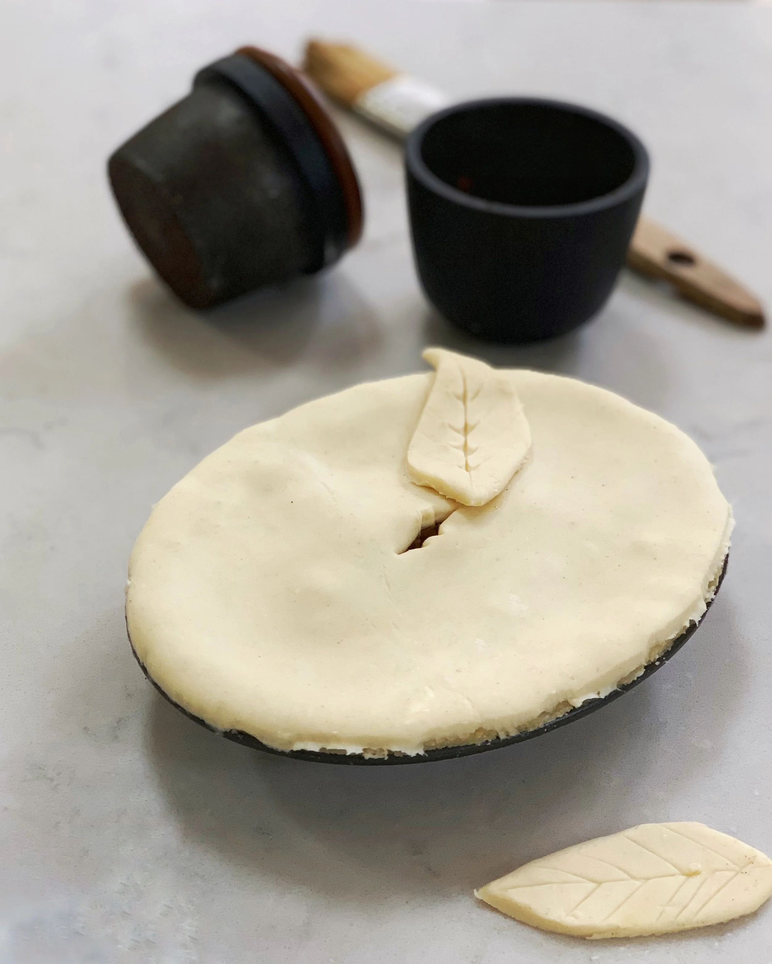Ready to glaze and bake