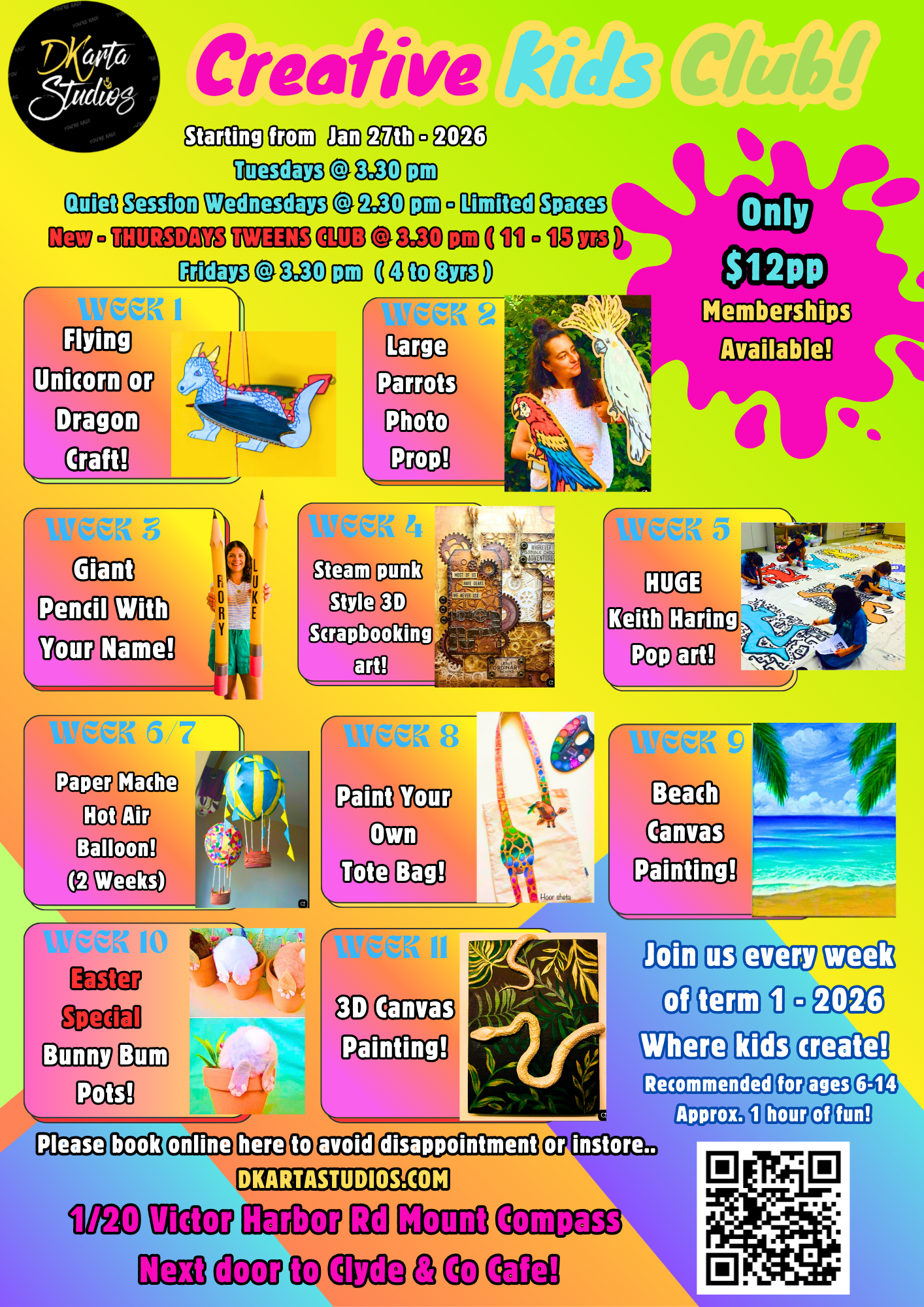 QUIET WEDNESDAYS - Creative Kids Club!