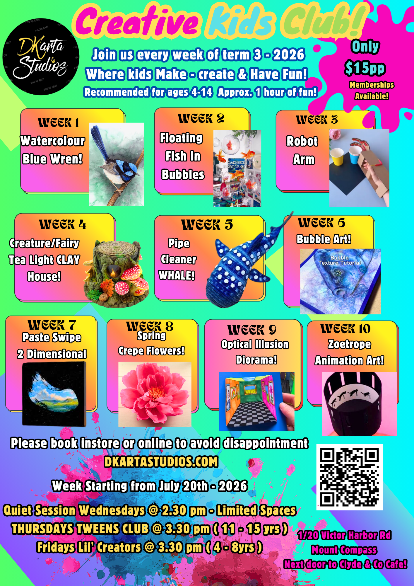 QUIET WEDNESDAYS - Creative Kids Club!
