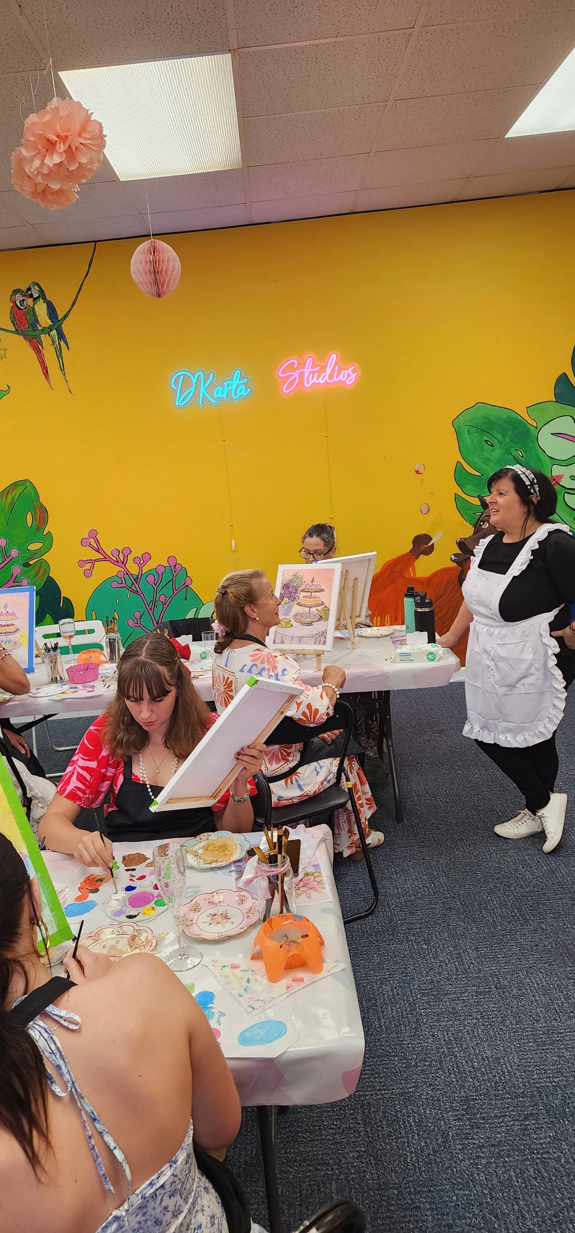 Pink Bloom Party! Paint n' Sip