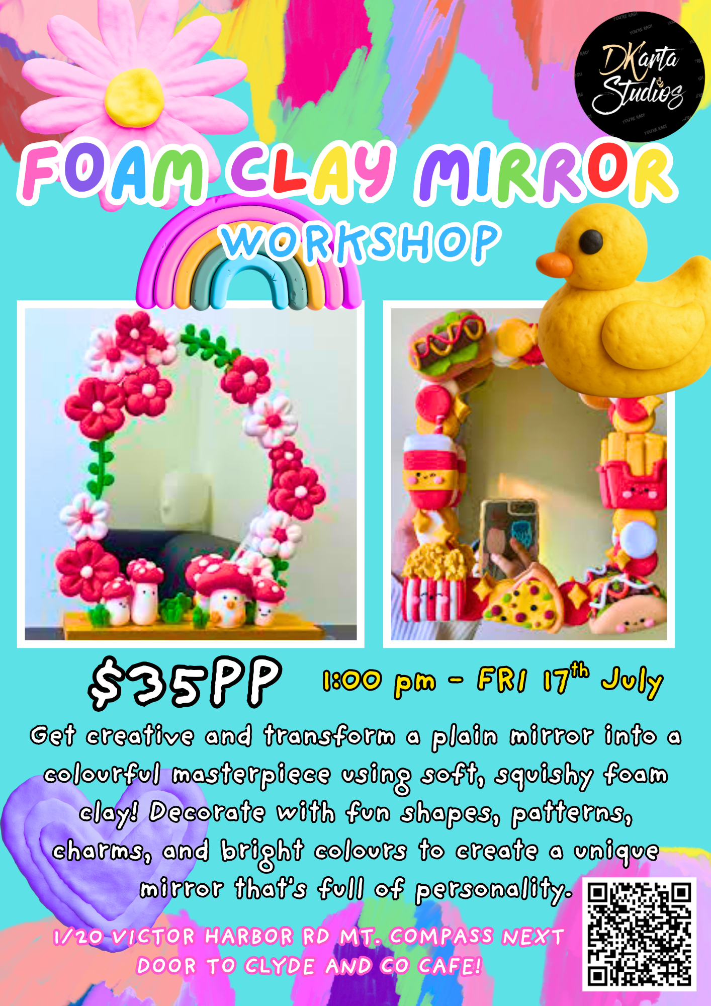 FOAM CLAY MIRROR WORKSHOP!